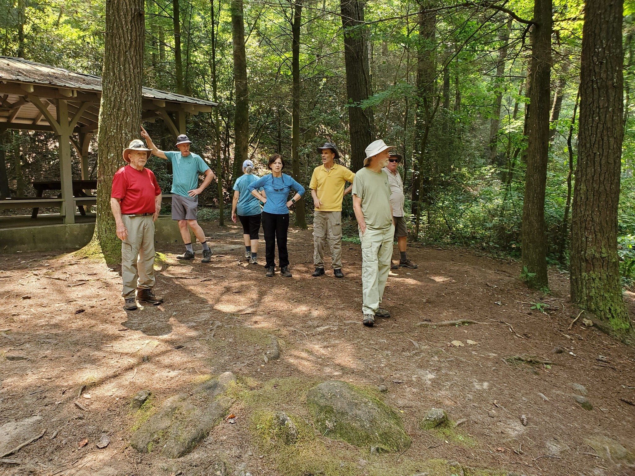 Vic, "This is where we have picnicked before."
