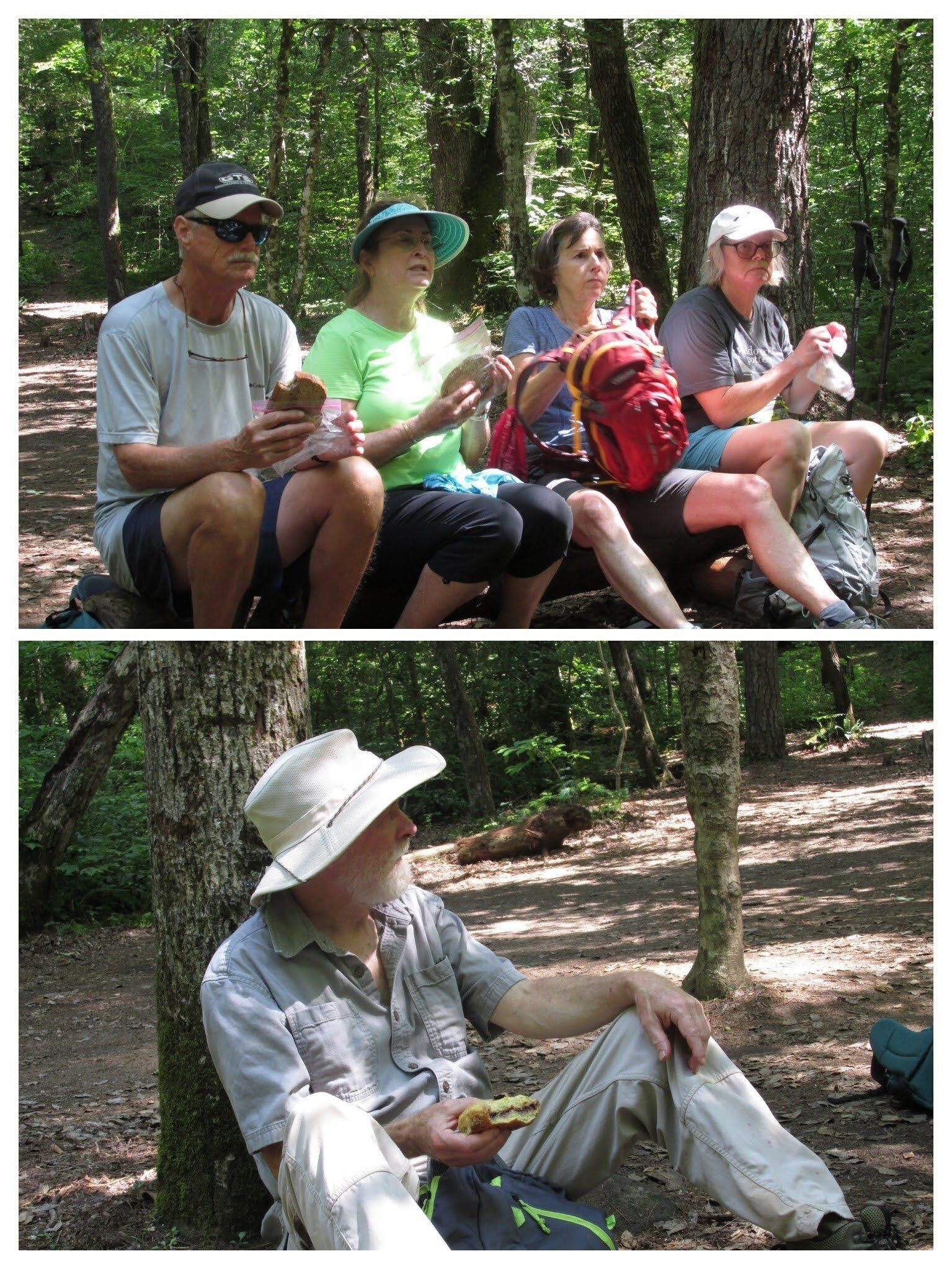 Taking a break before heading back.  No a smile on any of them, but Matt looks really relaxed.