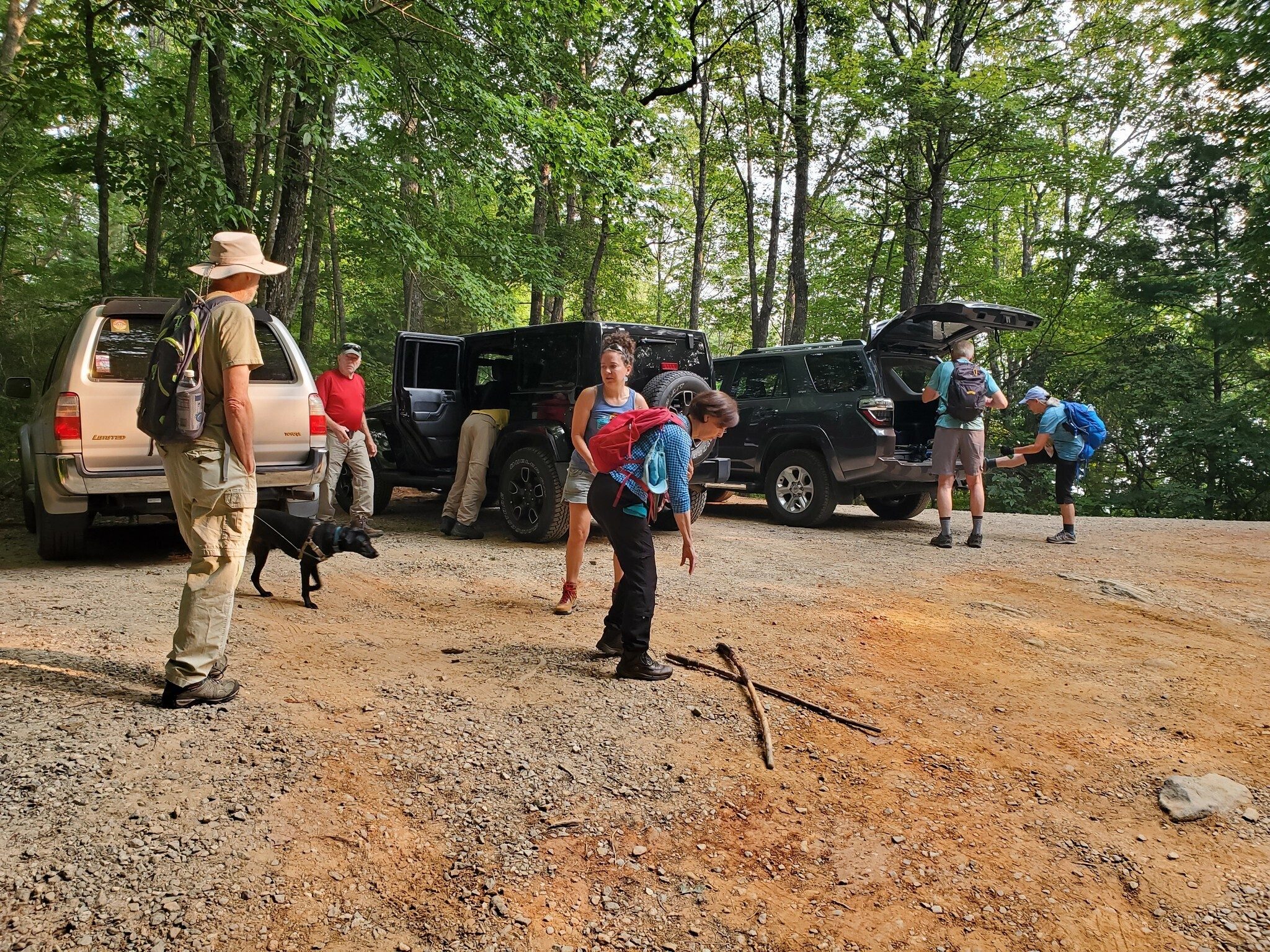 Parking is limited at the High Shoals Trailhead, especially as the day goes on.