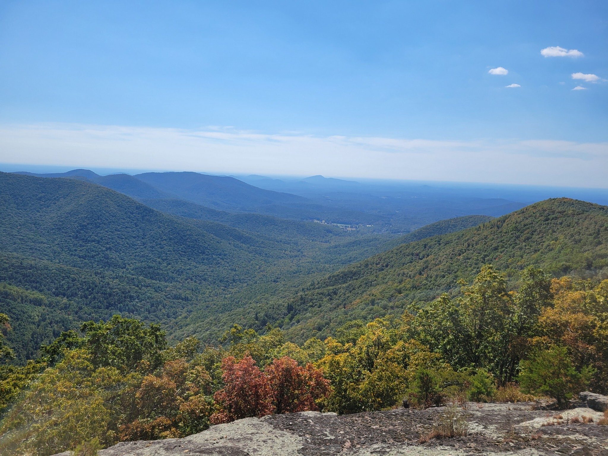 A view to the south from Cowrock Overlook.