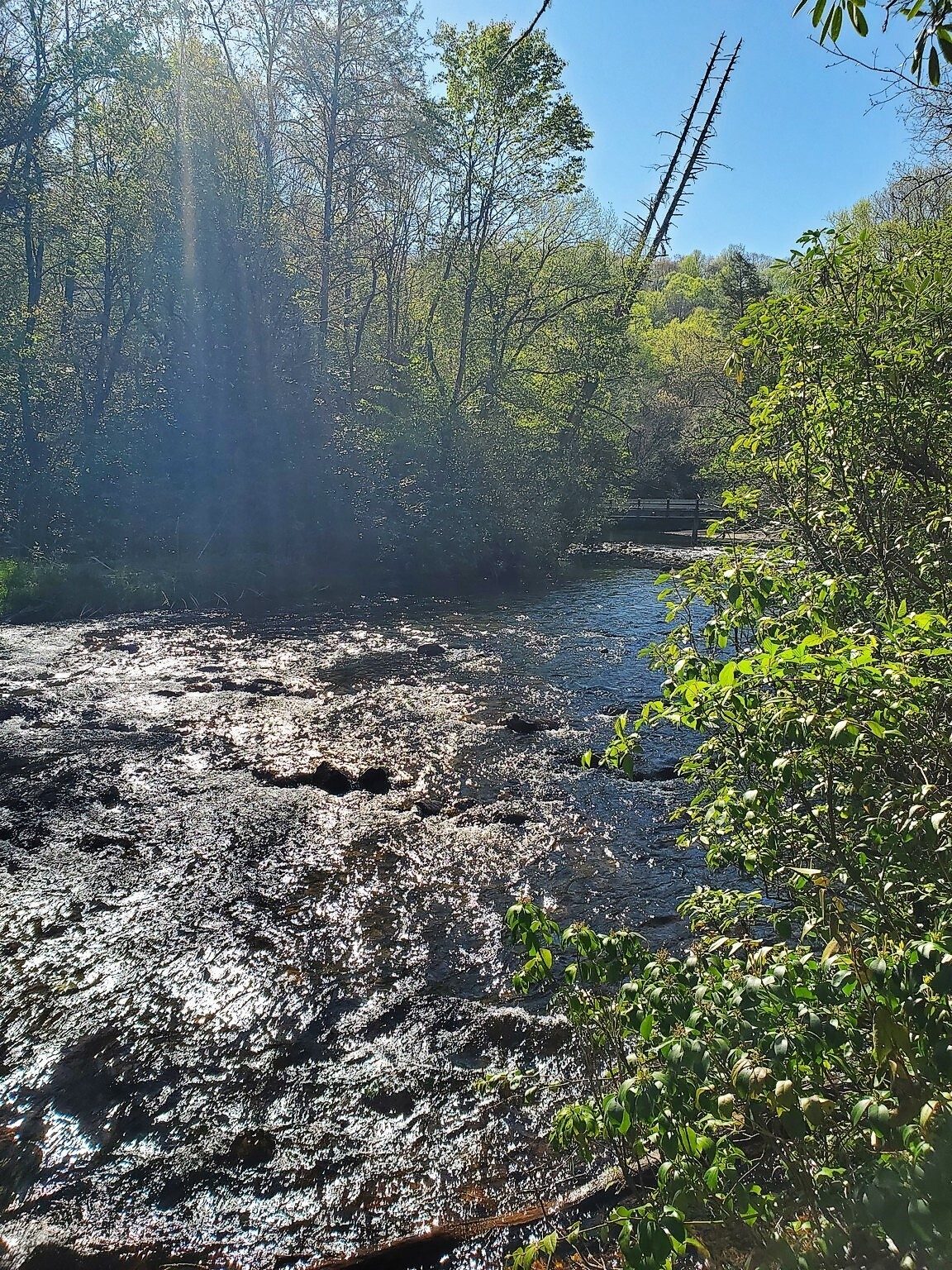 We start by crossing over the always beautiful Nantahala River.