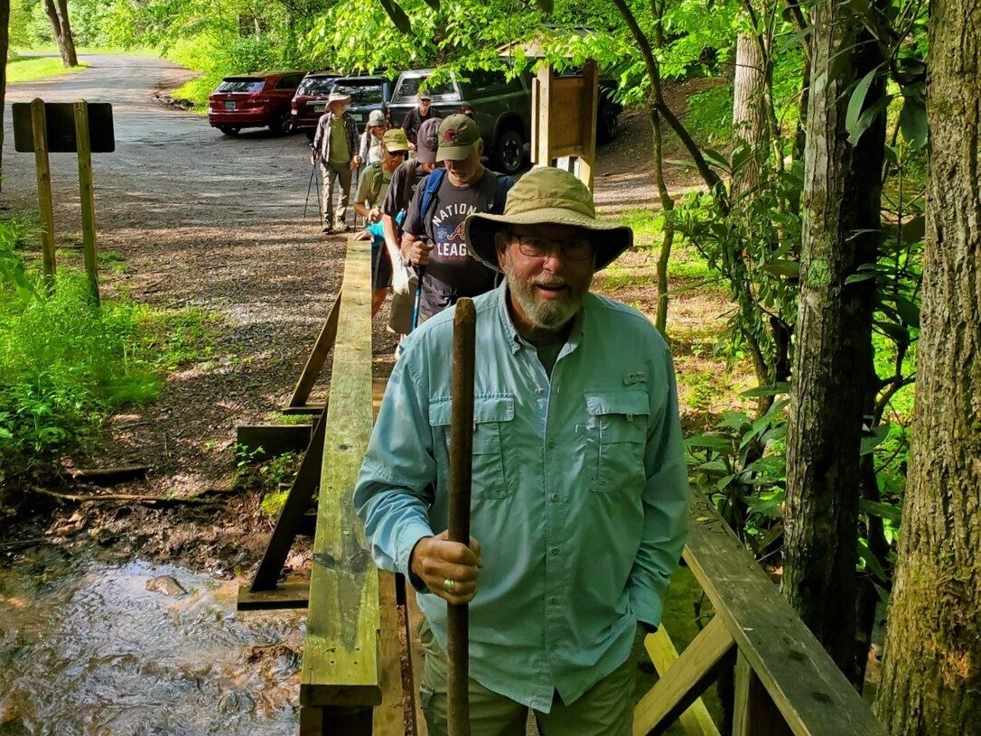 Good morning hikers!  This was the first of several nice bridges at stream crossings.