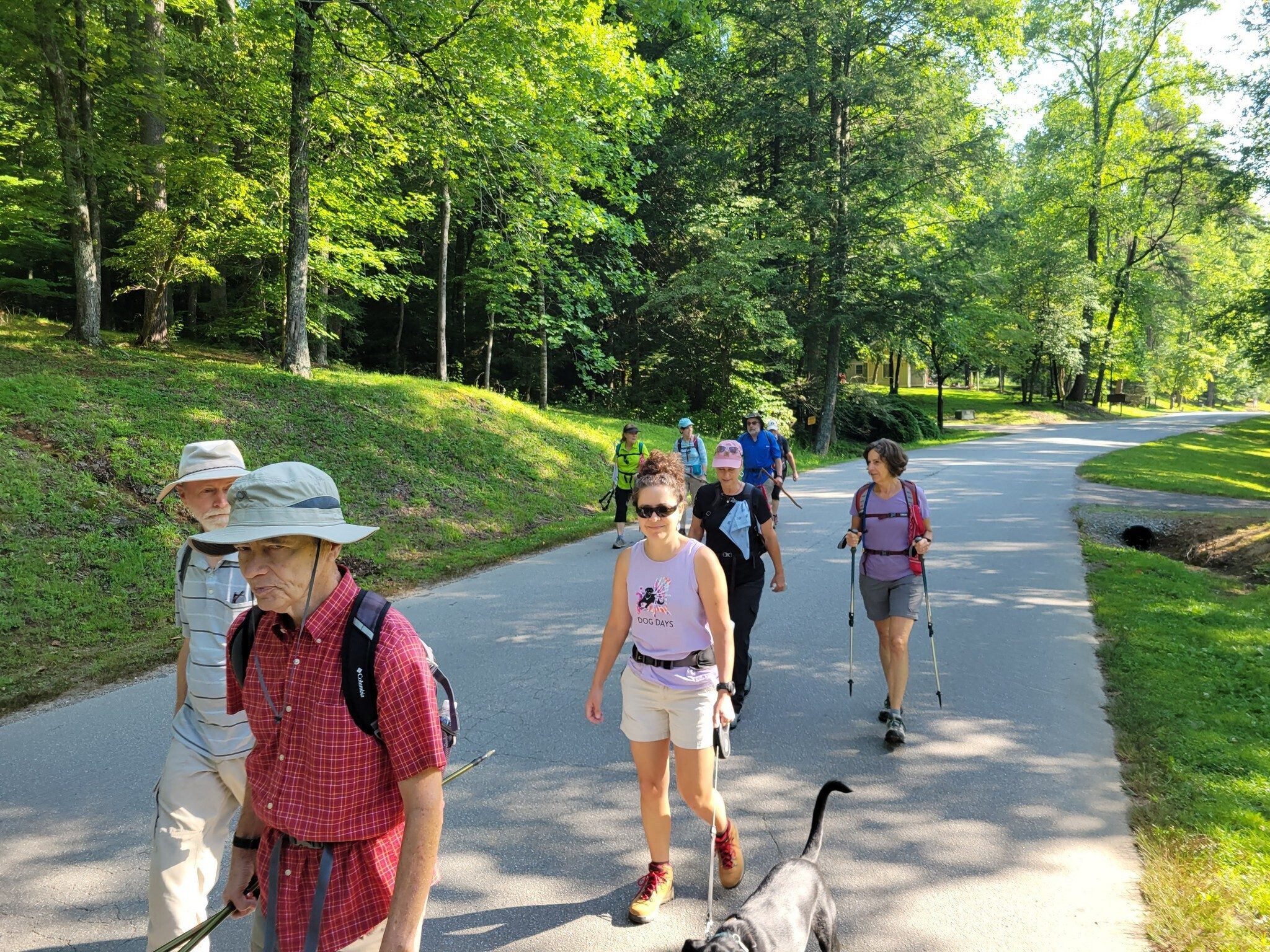 Headed out from the parking lot at Vogel State Park.