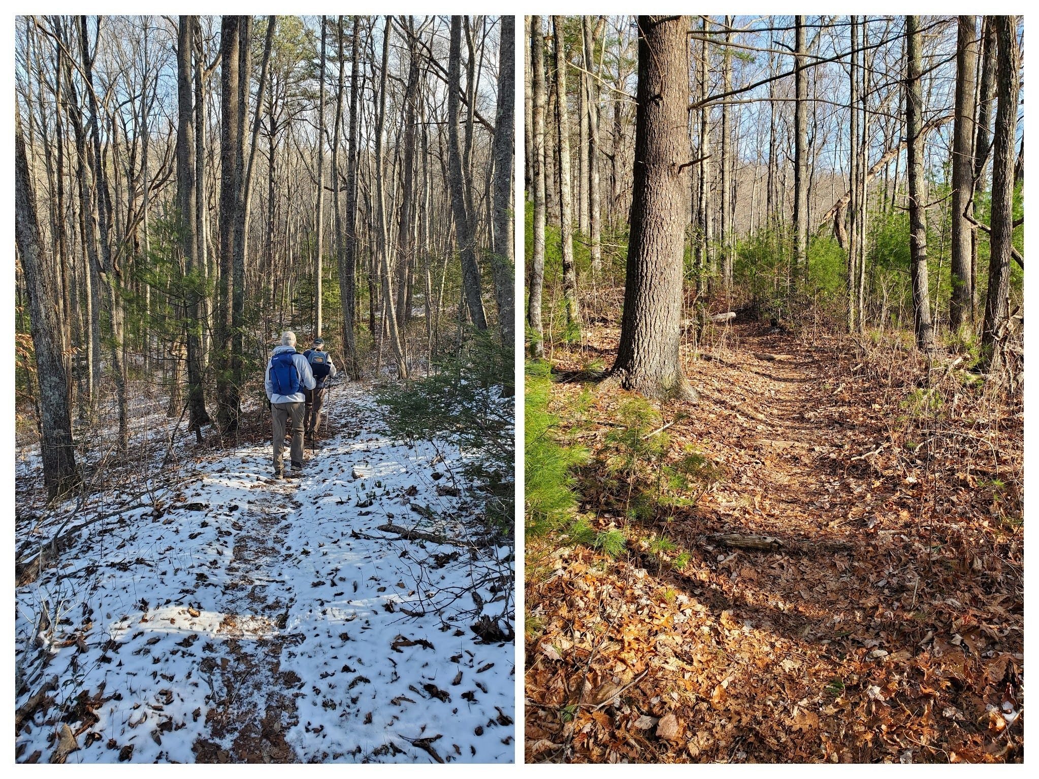 A decent trail, but some remaining snow in places