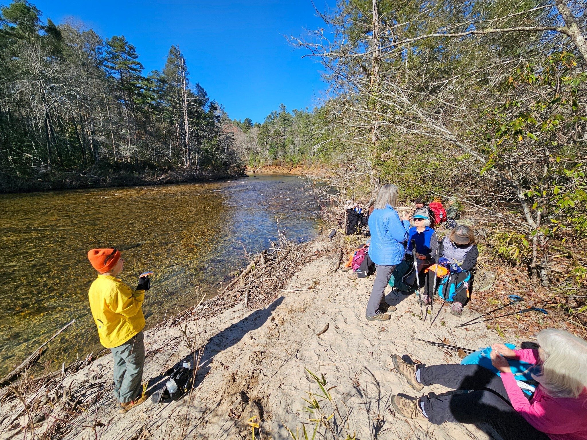 A short break by the Chattooga River.