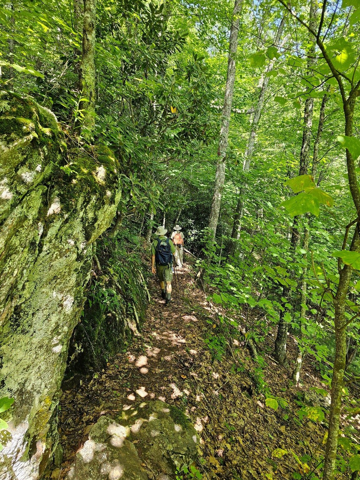 We had to watch our footing on several narrow ledges along this trail.
