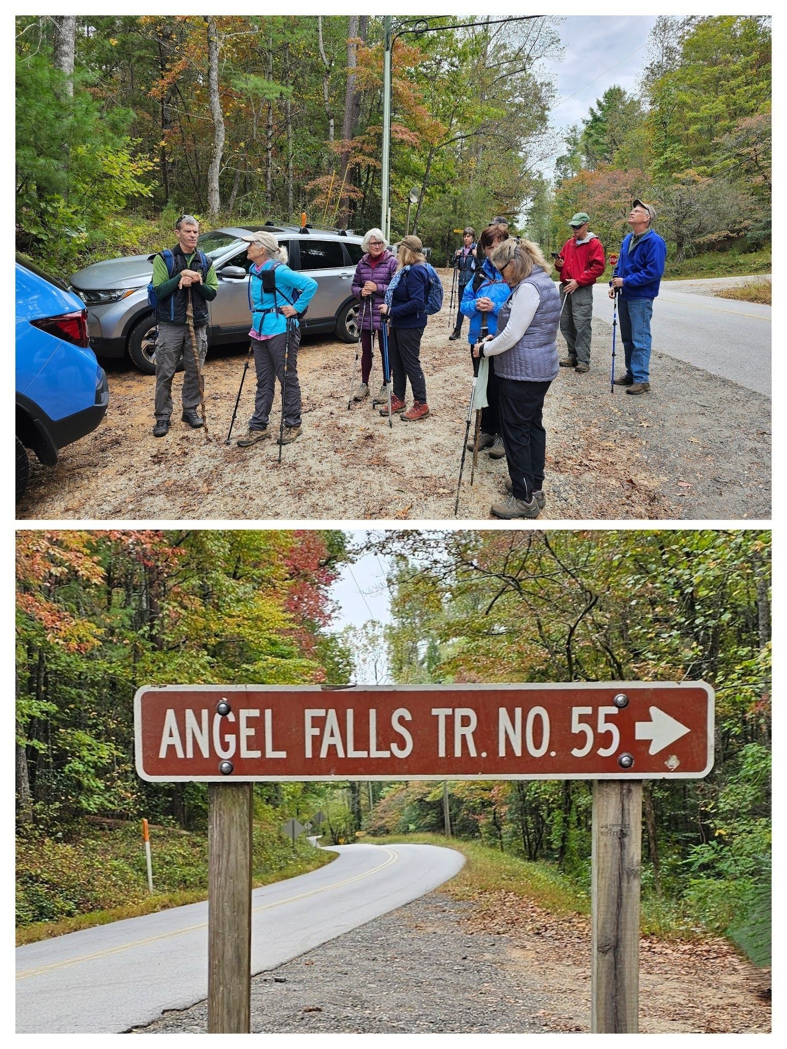 Getting started at the trailhead off of Lake Rabun Road.