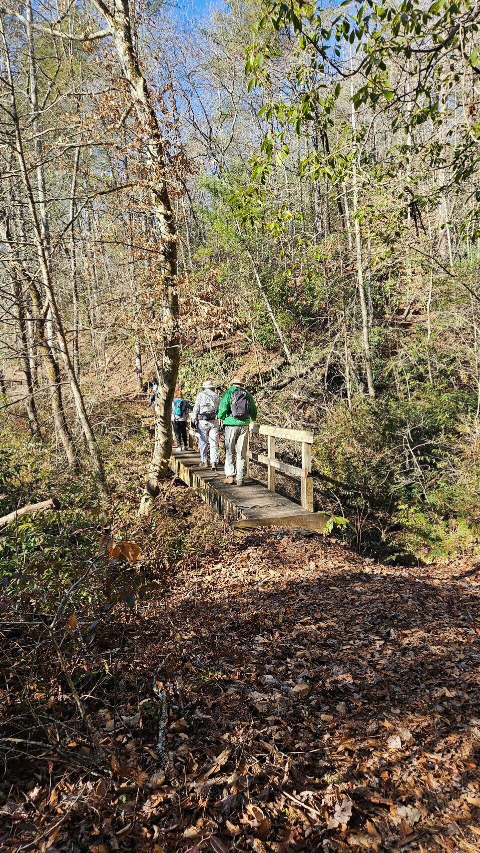 Crossing an unnamed branch feeding the Chattahoochee River - Photo by Terre & Don Pratt