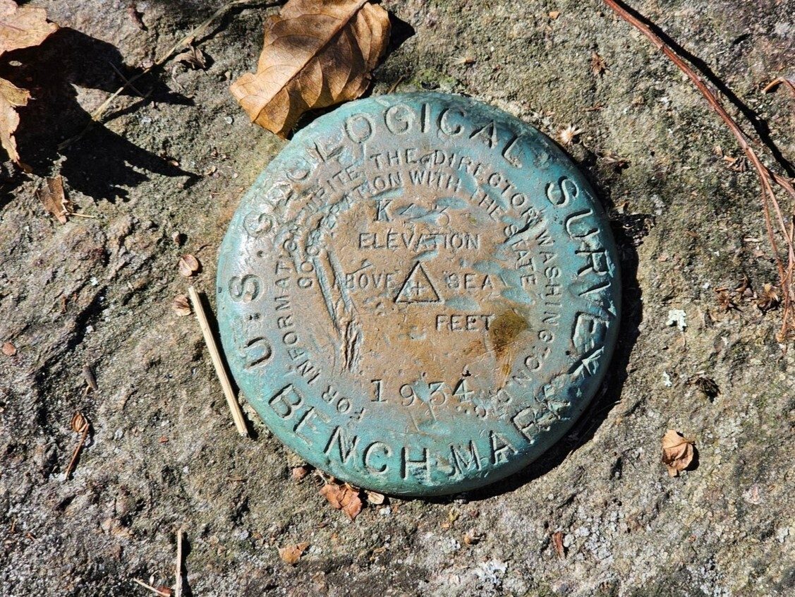 1934 USGS Benchmark on Standian Indian Mtn.