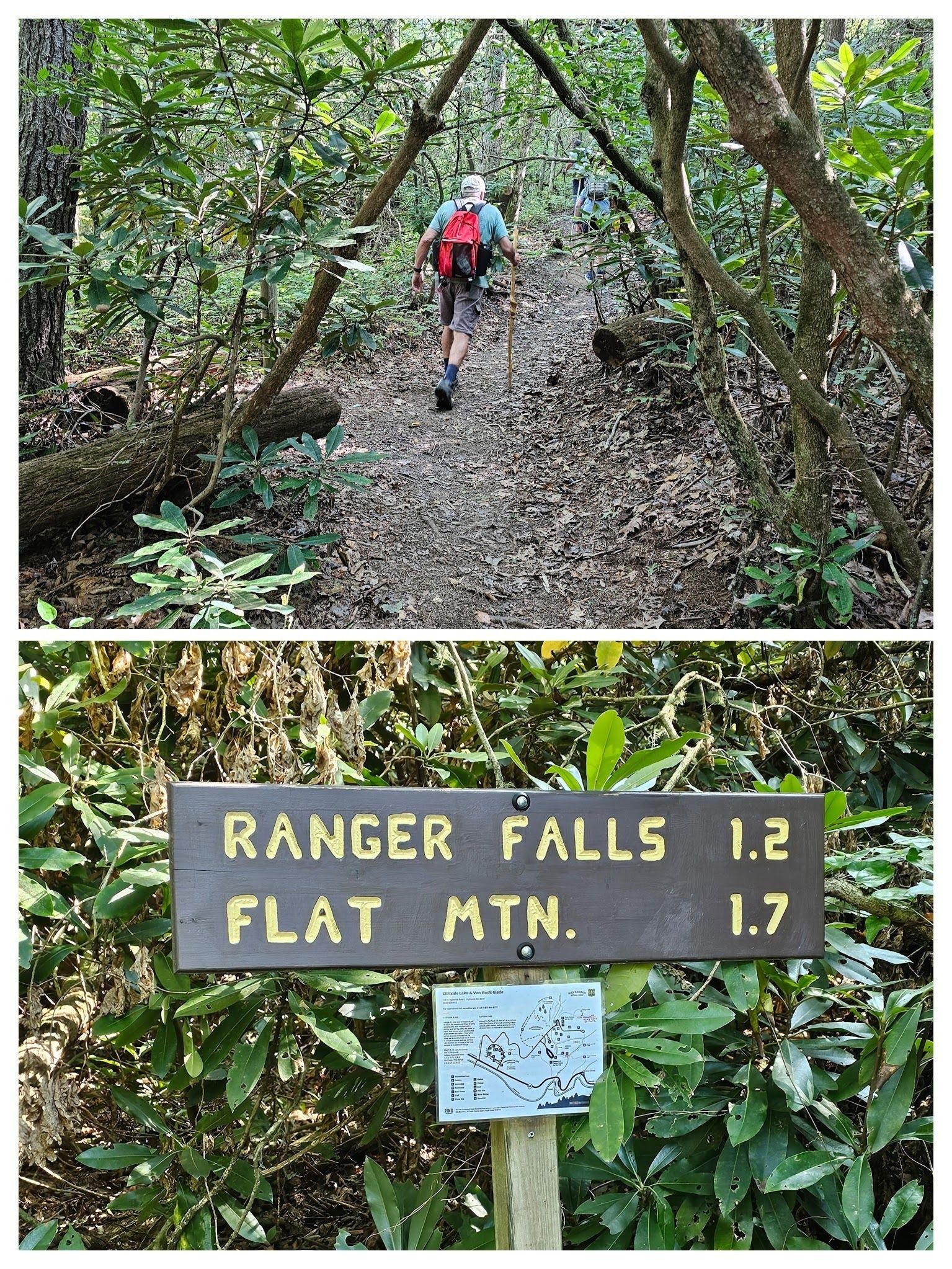 On to Ranger Falls. . . . still climbing.