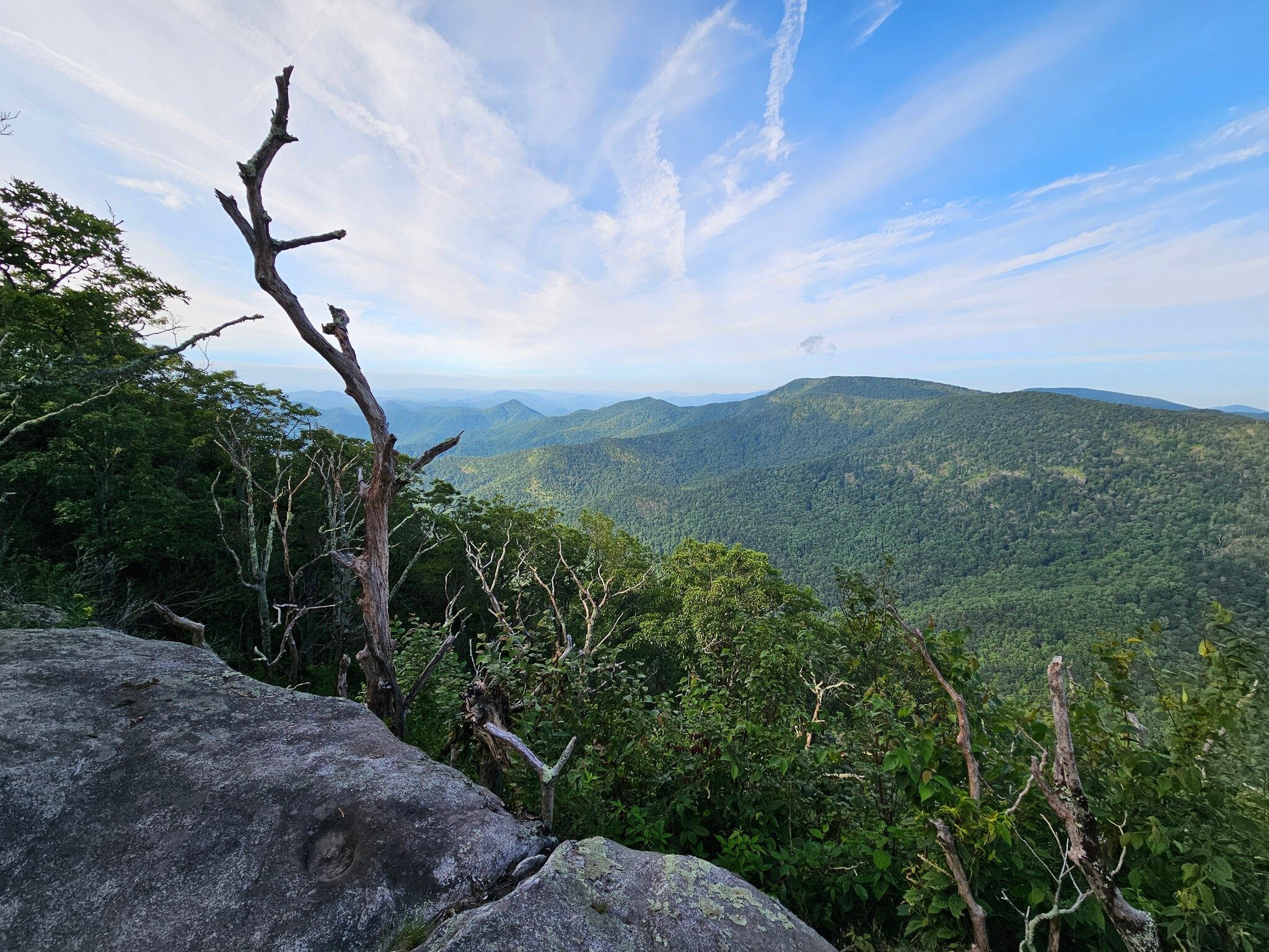 Here's the first beautiful view to the west on the way to Picken's Nose.
