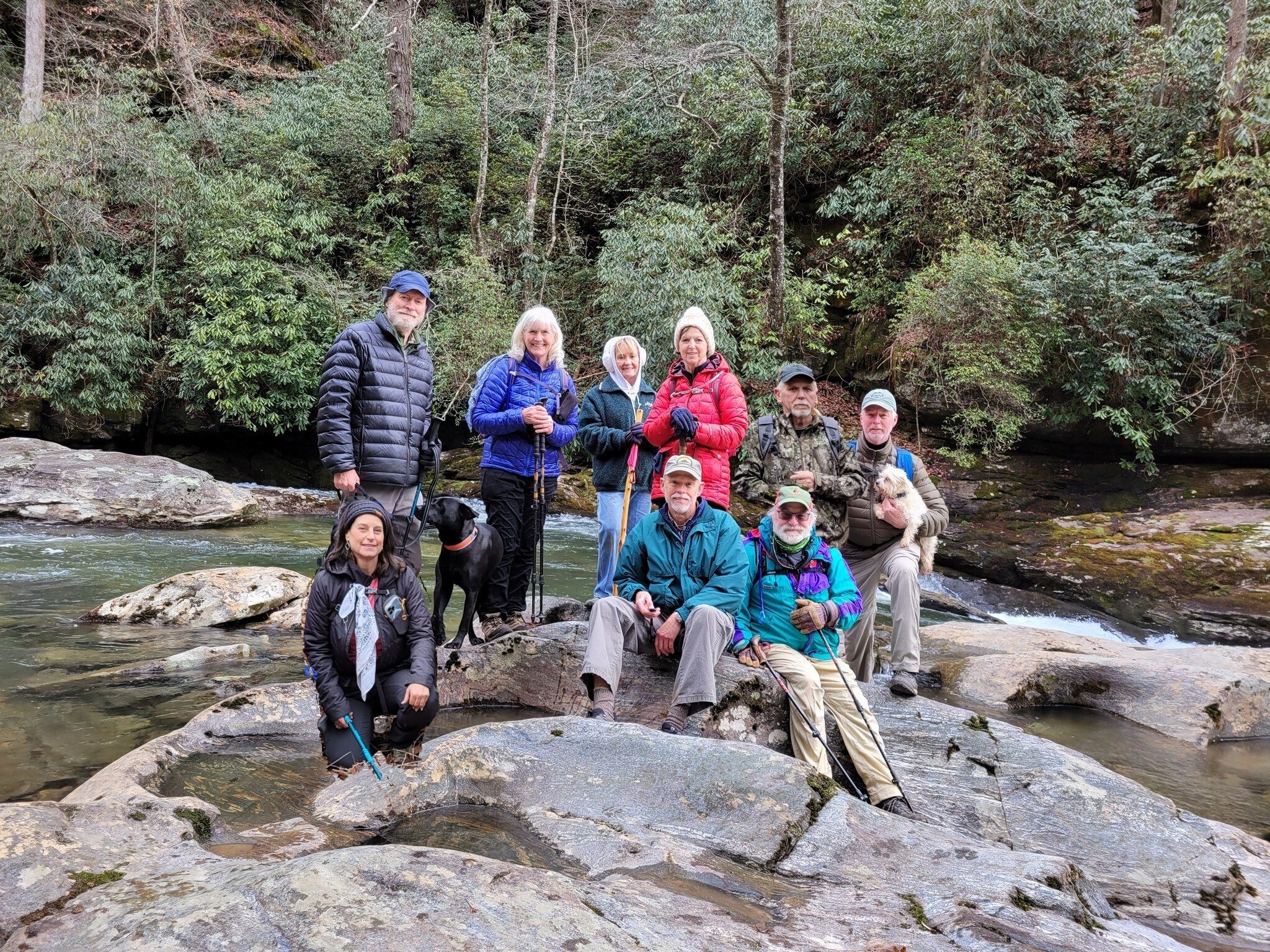 Those who ventured down to the potholes. Good job!