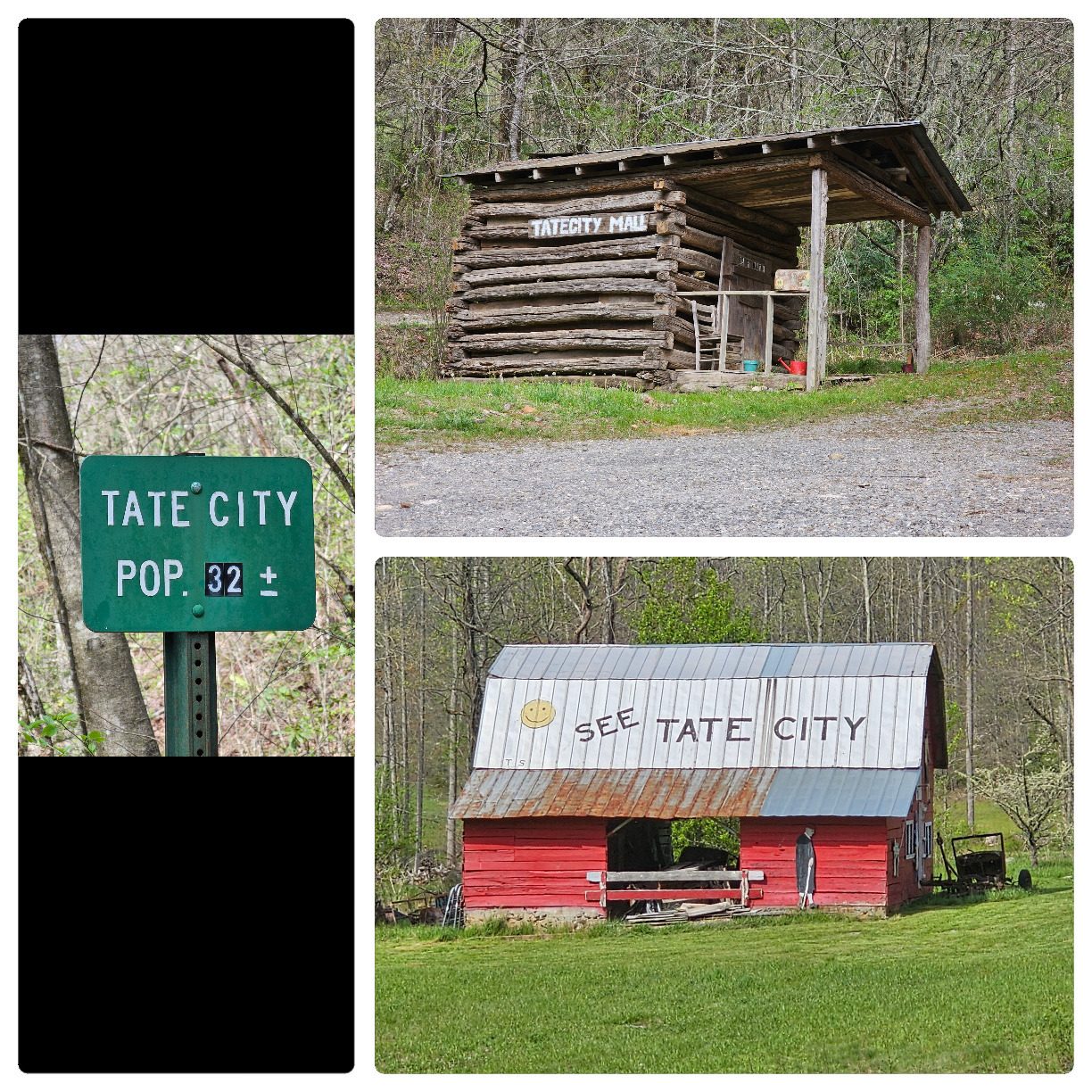 Then we passed through the bustling Tate City.  Gotta stop at the mall on the way out.