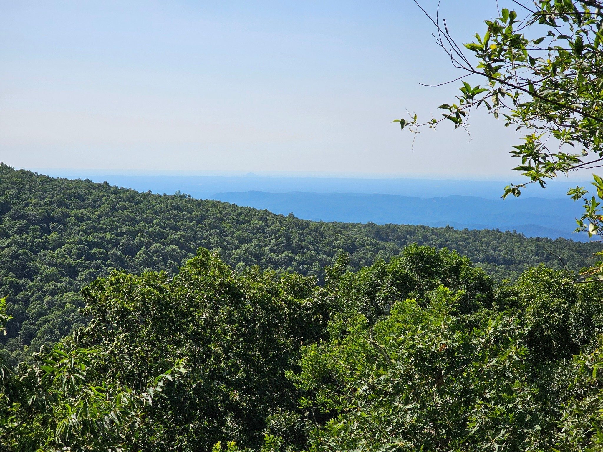 Just a little further up the trail, our first of four overlooks.