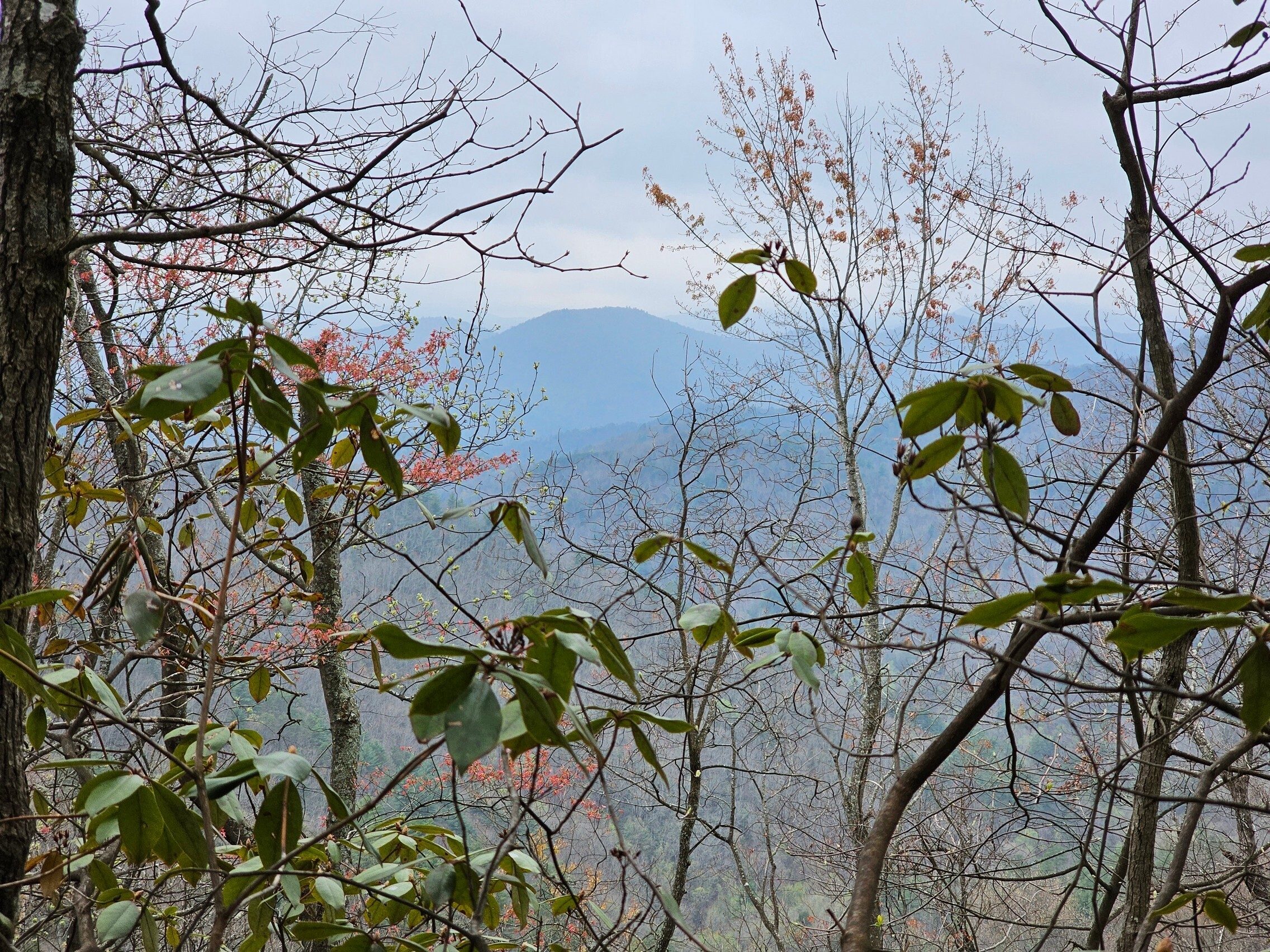 A few nice views of the hills to the west, but partially obscured by control burning.