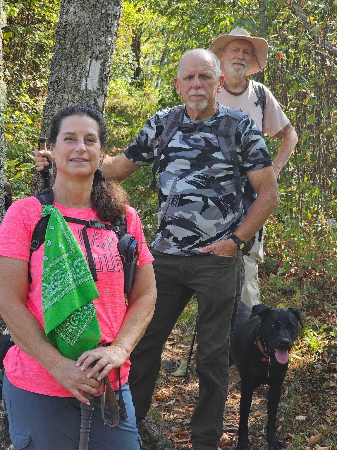 Just a quick group photo at our turnaround point on Fork Mountain.