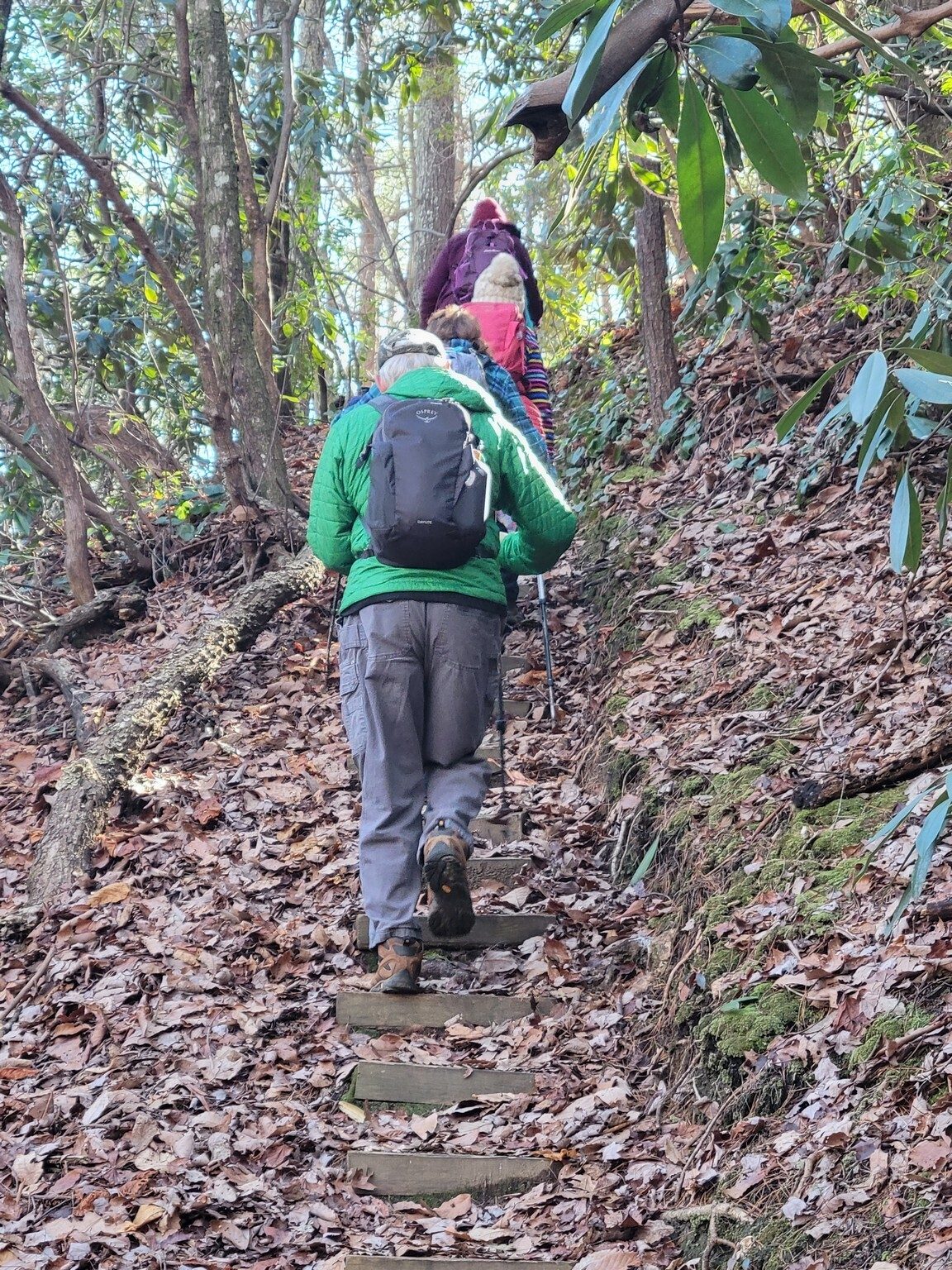 it is a  steep 0.6 mile climb out of the Thompson River bottom . . . right Dave?