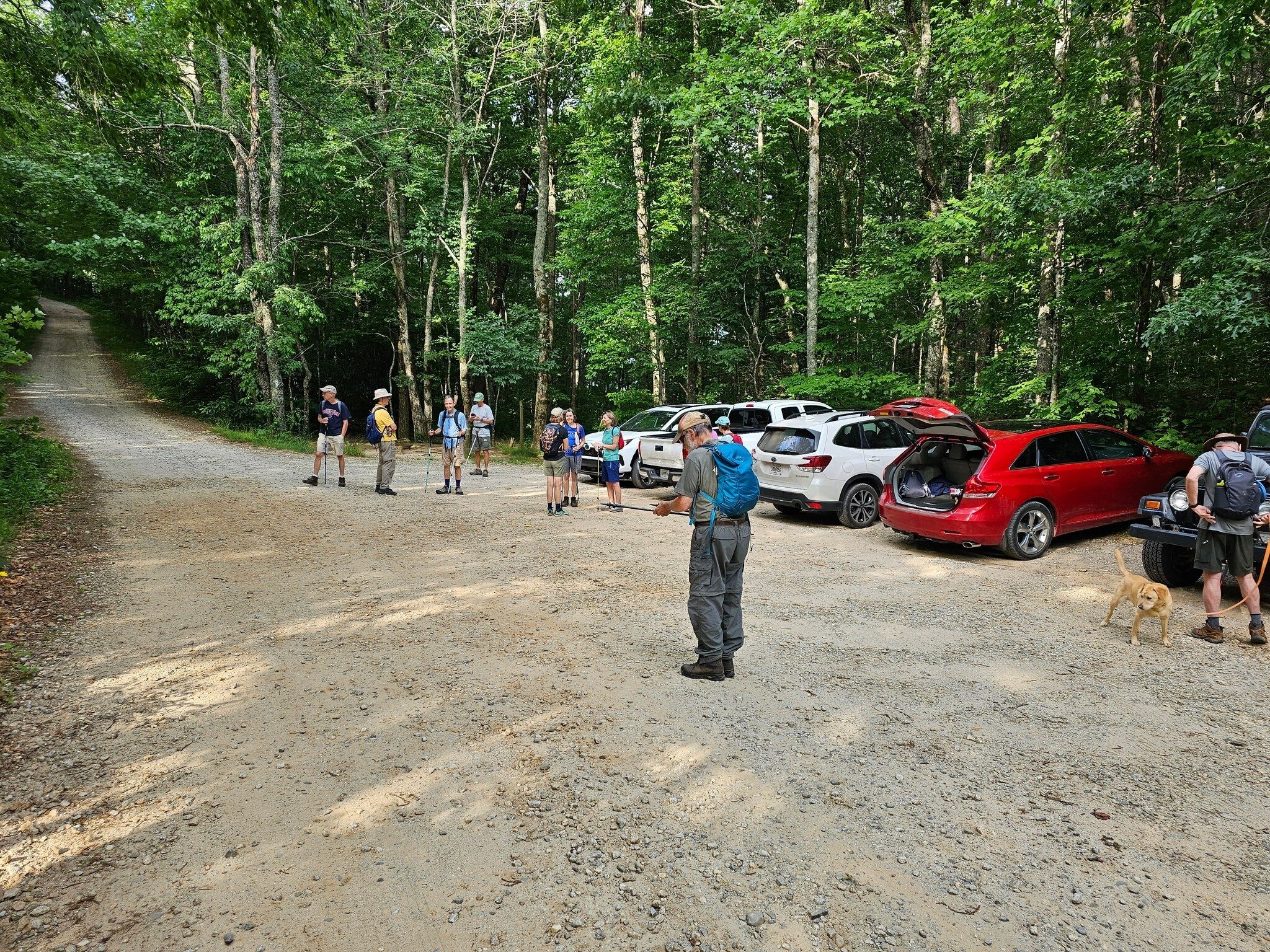 Indian Grave Gap. A good place to start our hike