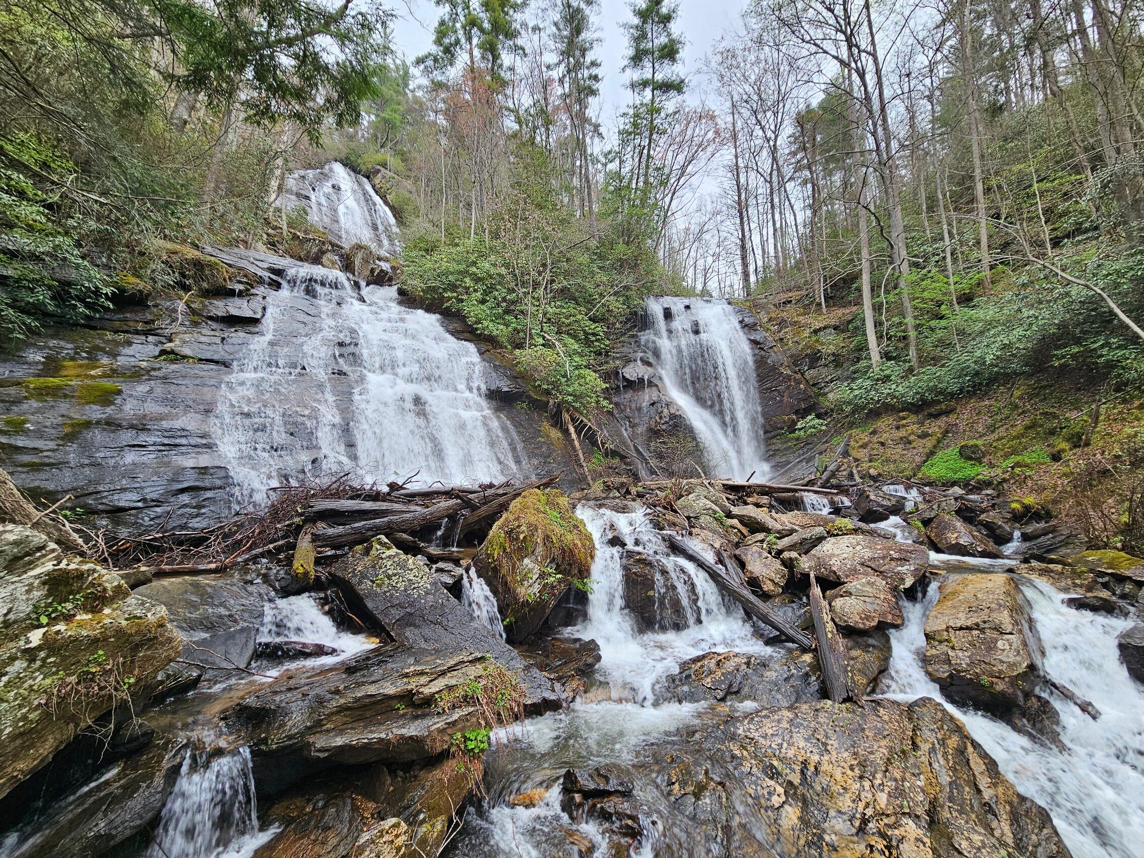 Another view of Anna Ruby Falls.  Nice flow today.
