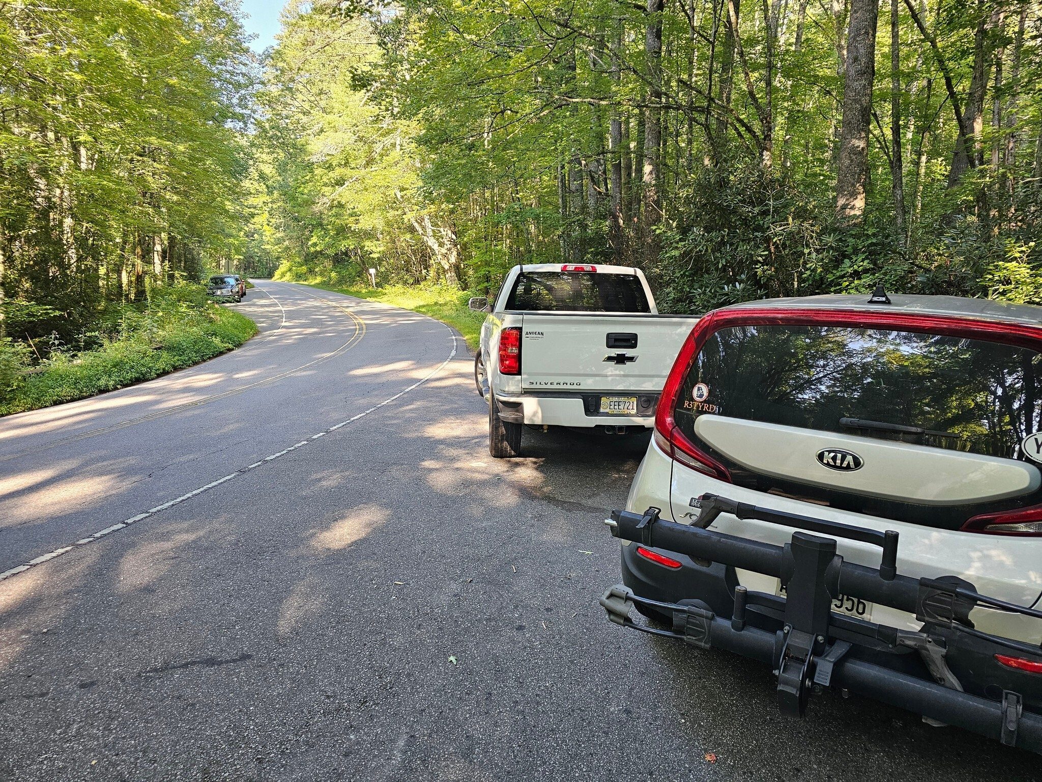 There is some limited parking along US Hwy 64