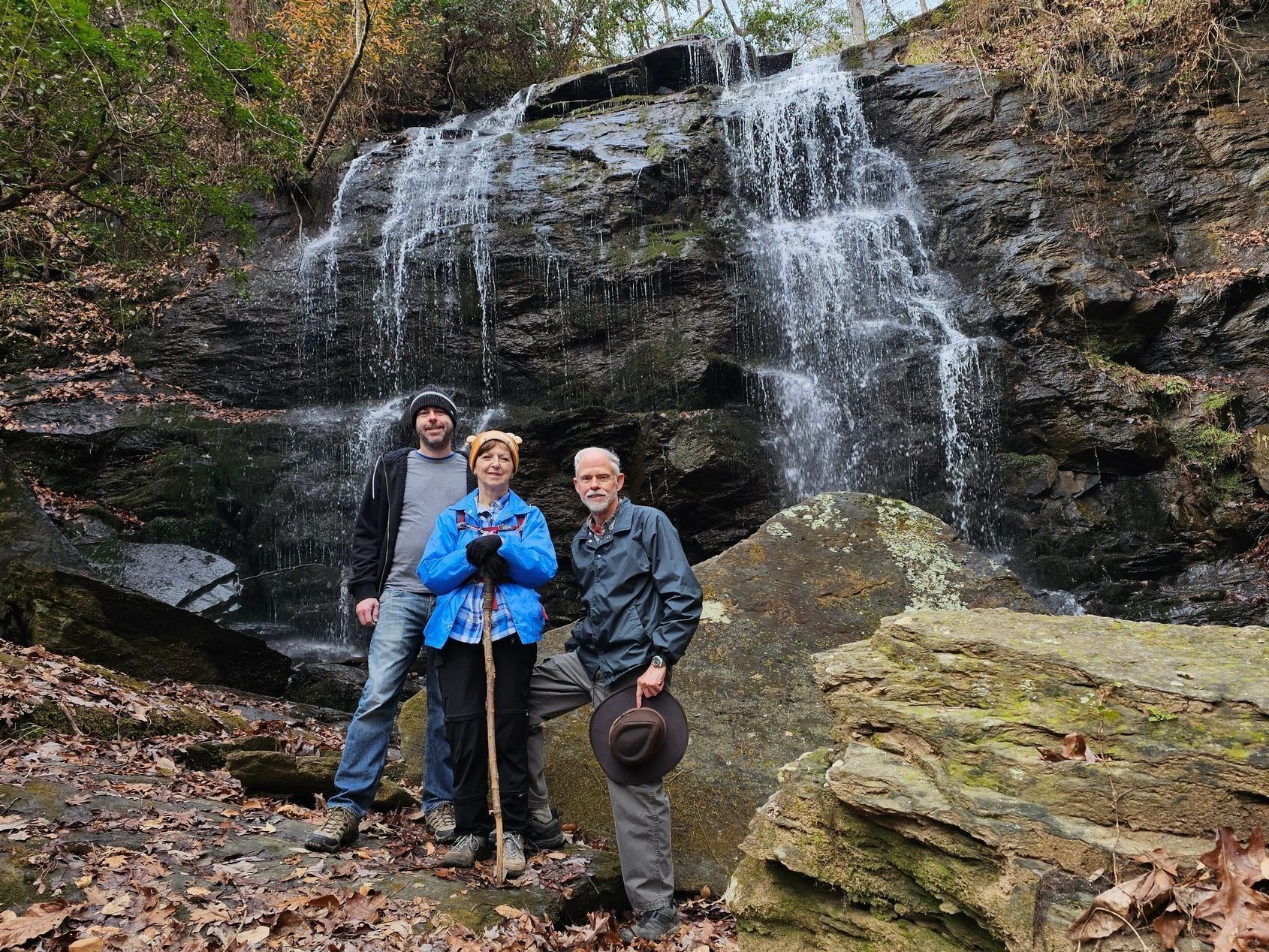 Today's Hikers (L-R): Scott, Jenny & Mike