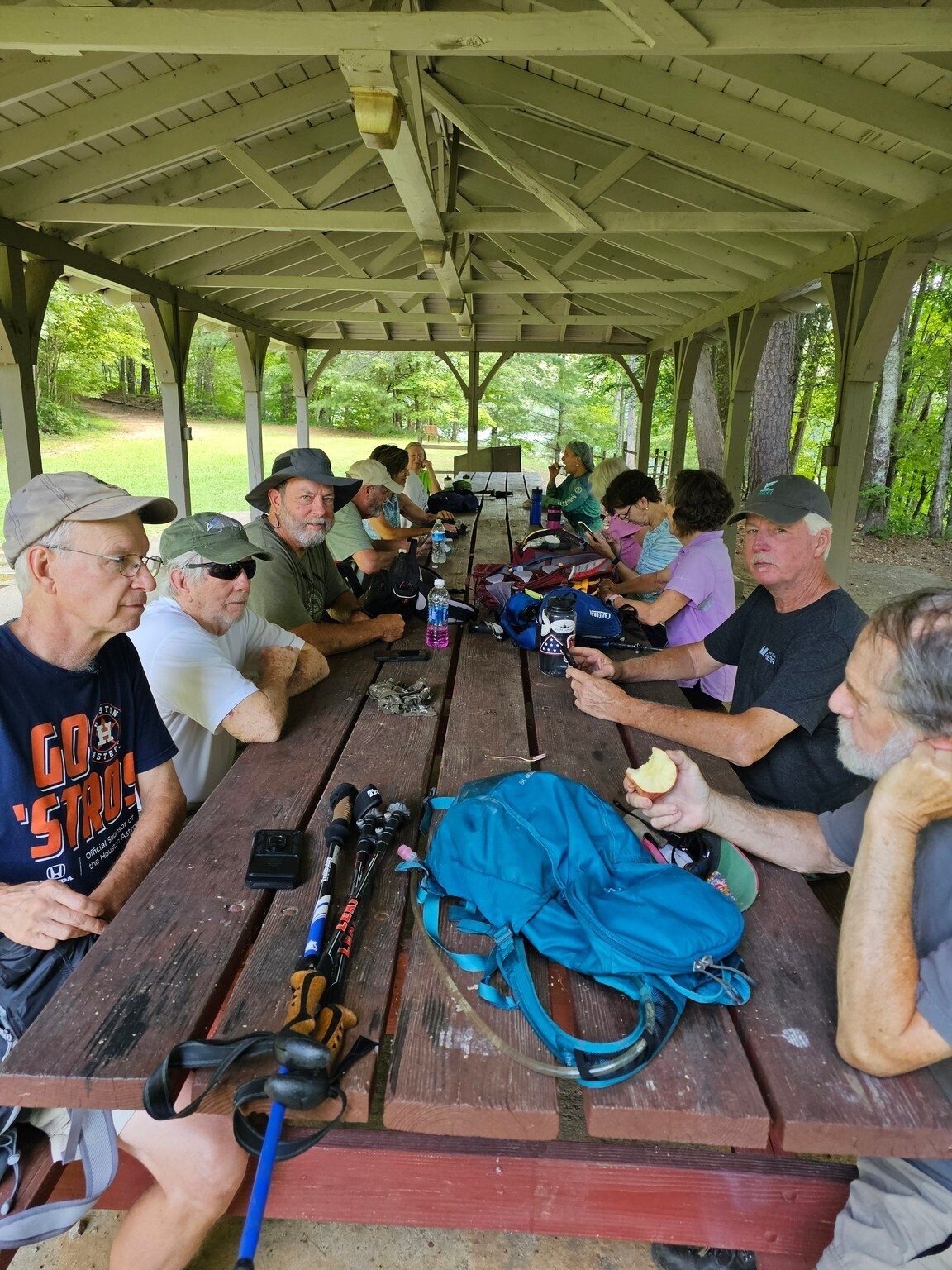 So we headed down to Unicoi Lake, but grabbed a snack before hiking around the lake.