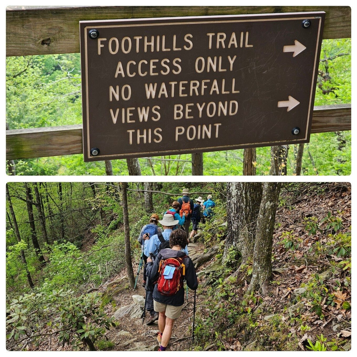 Heading down to the Whitewater River bottom.  A bit rocky, but worth the effort.