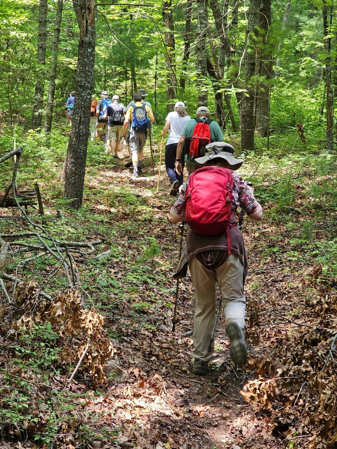 Headed up the northern leg of the trail toward Terra Incognita.