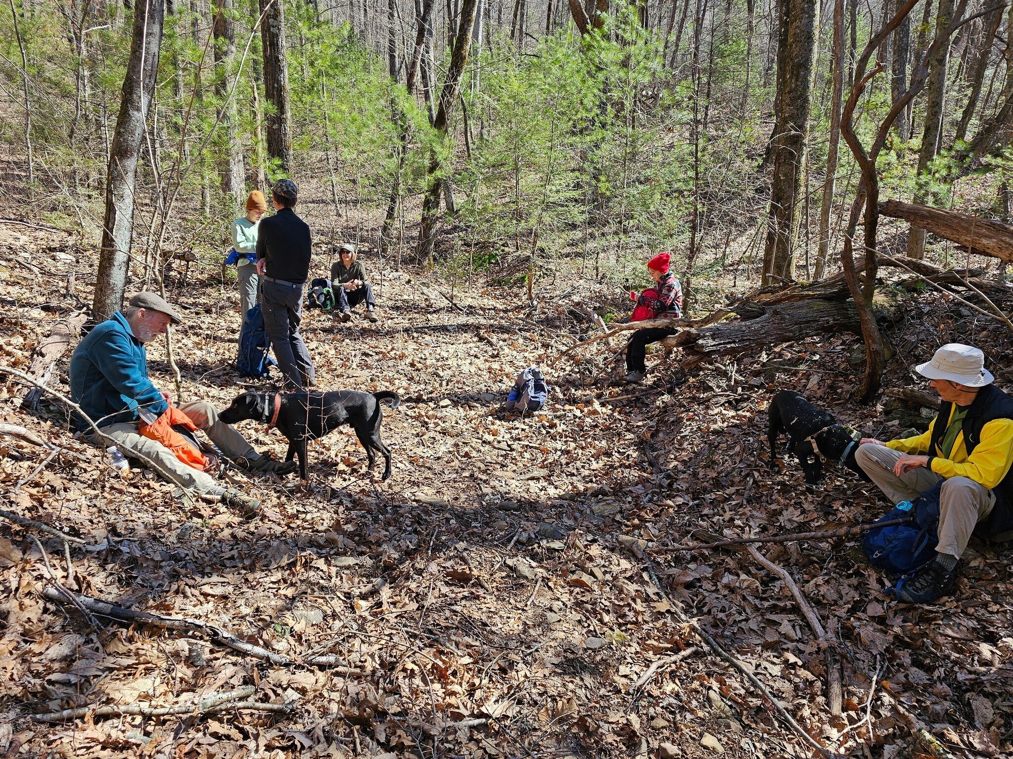 Finally, break time where the Logan Turnpike joins the established trail.