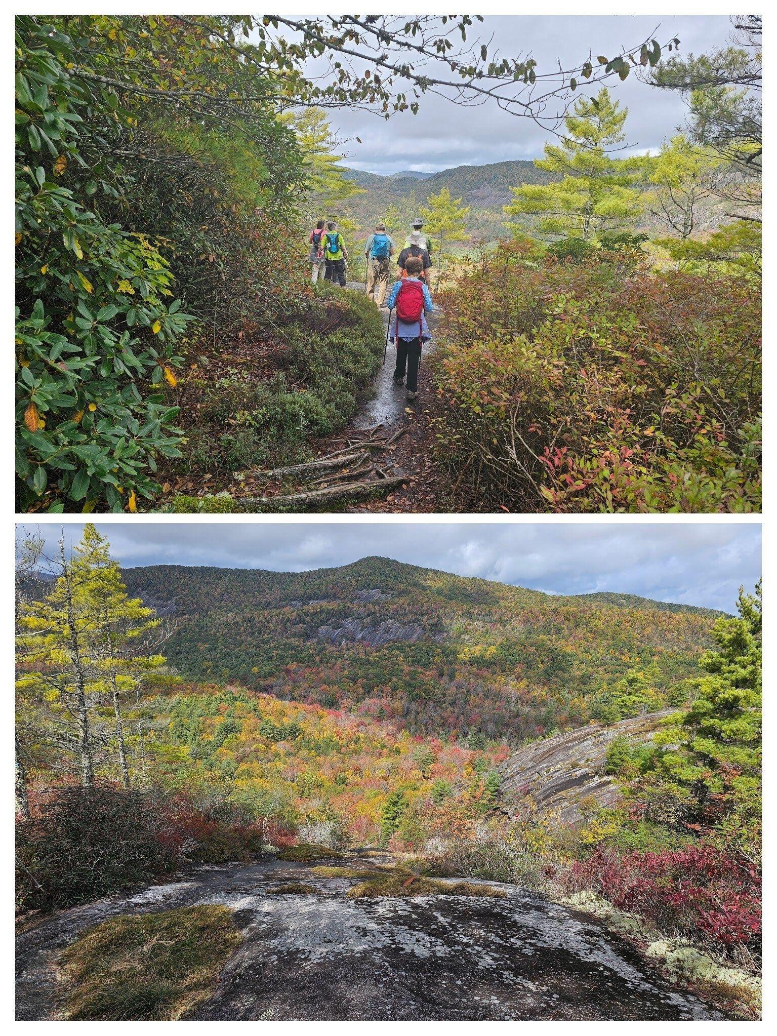 Headed across Little Green Mtn with still more great views along the way.