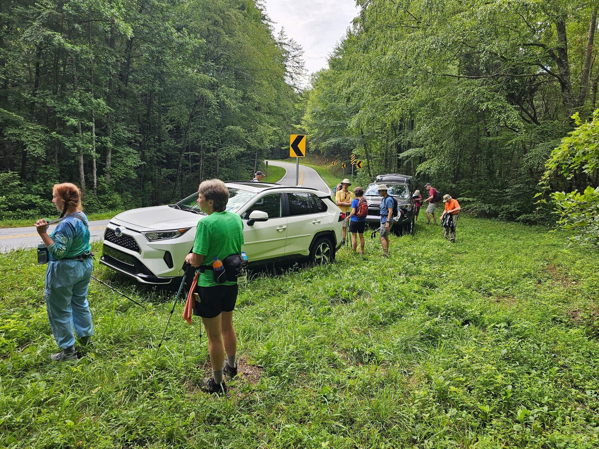 We accessed an old trailhead from a clearing along GA Hwy 348