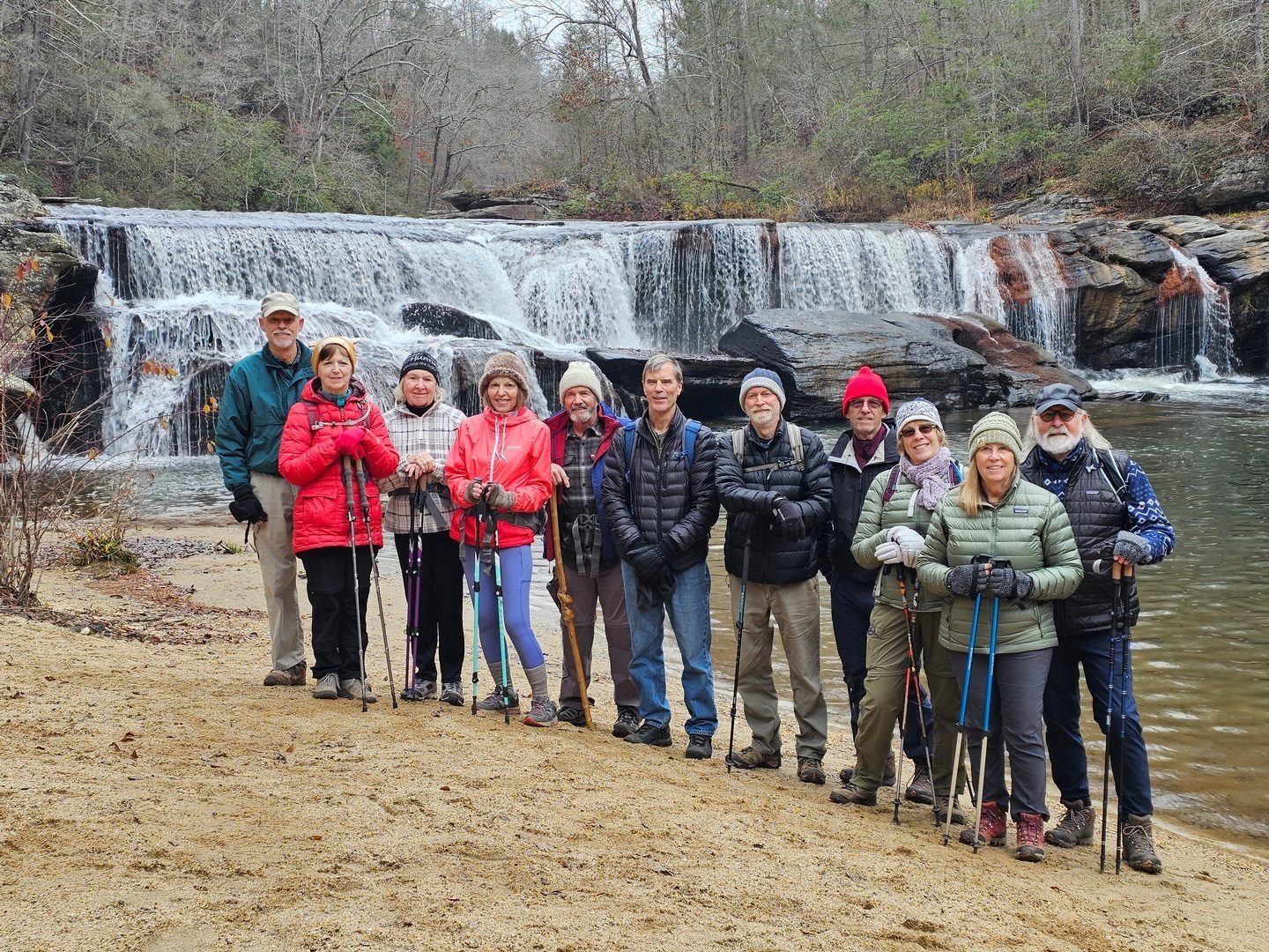 Today's Hikers (L-R): Mike, Jenny, Angela, Allyson, Ken, Gerald, Matt, Gregg, Debbie, Lynn & Phil.