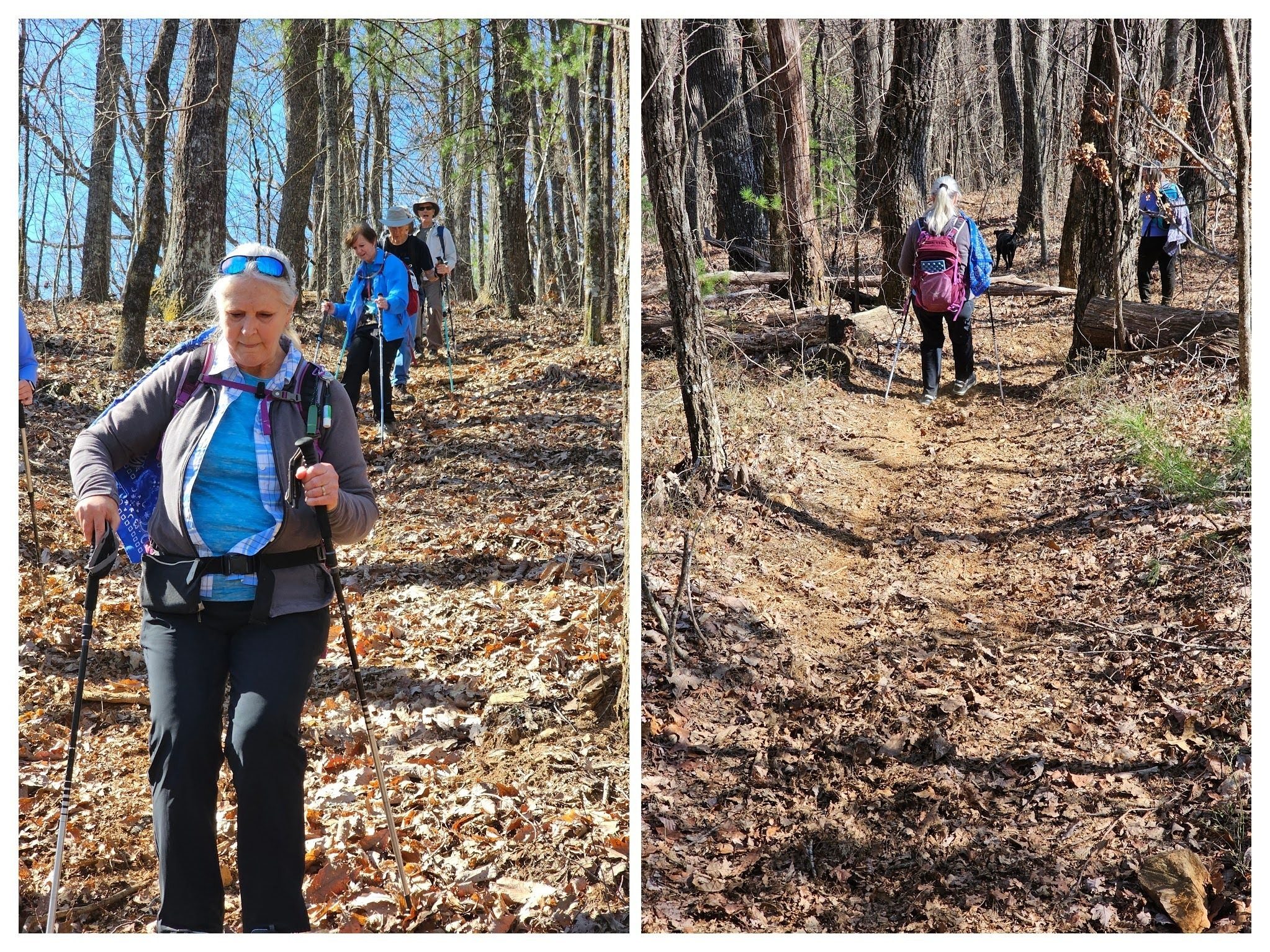 Yep, it's a pretty steep descent. Watch your footing.