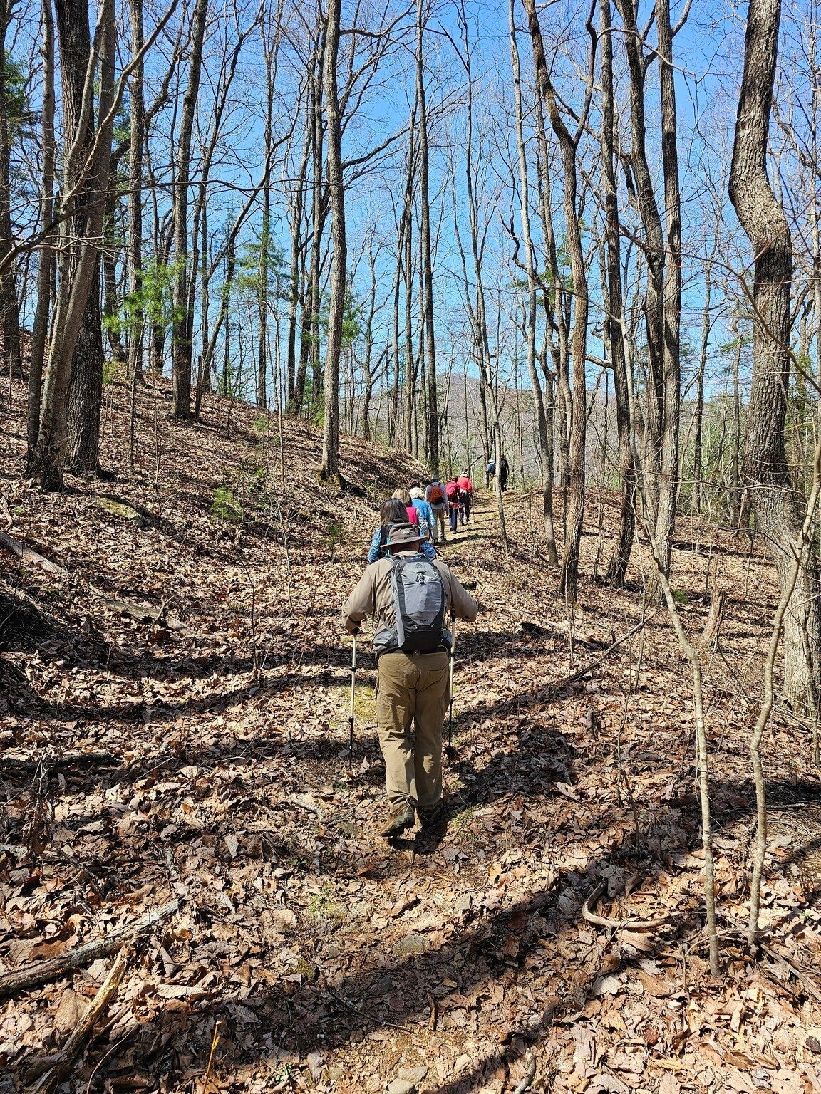 It's mostly uphill all the way back.