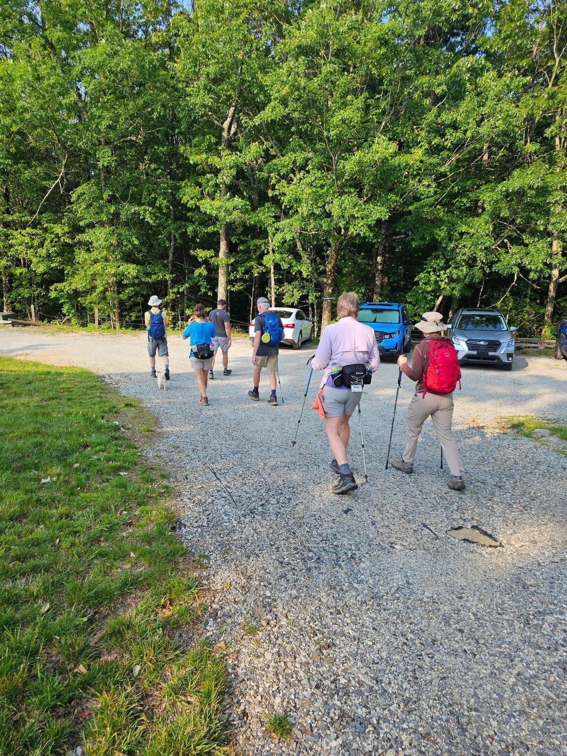 And off we go starting with the Springhouse Trail.