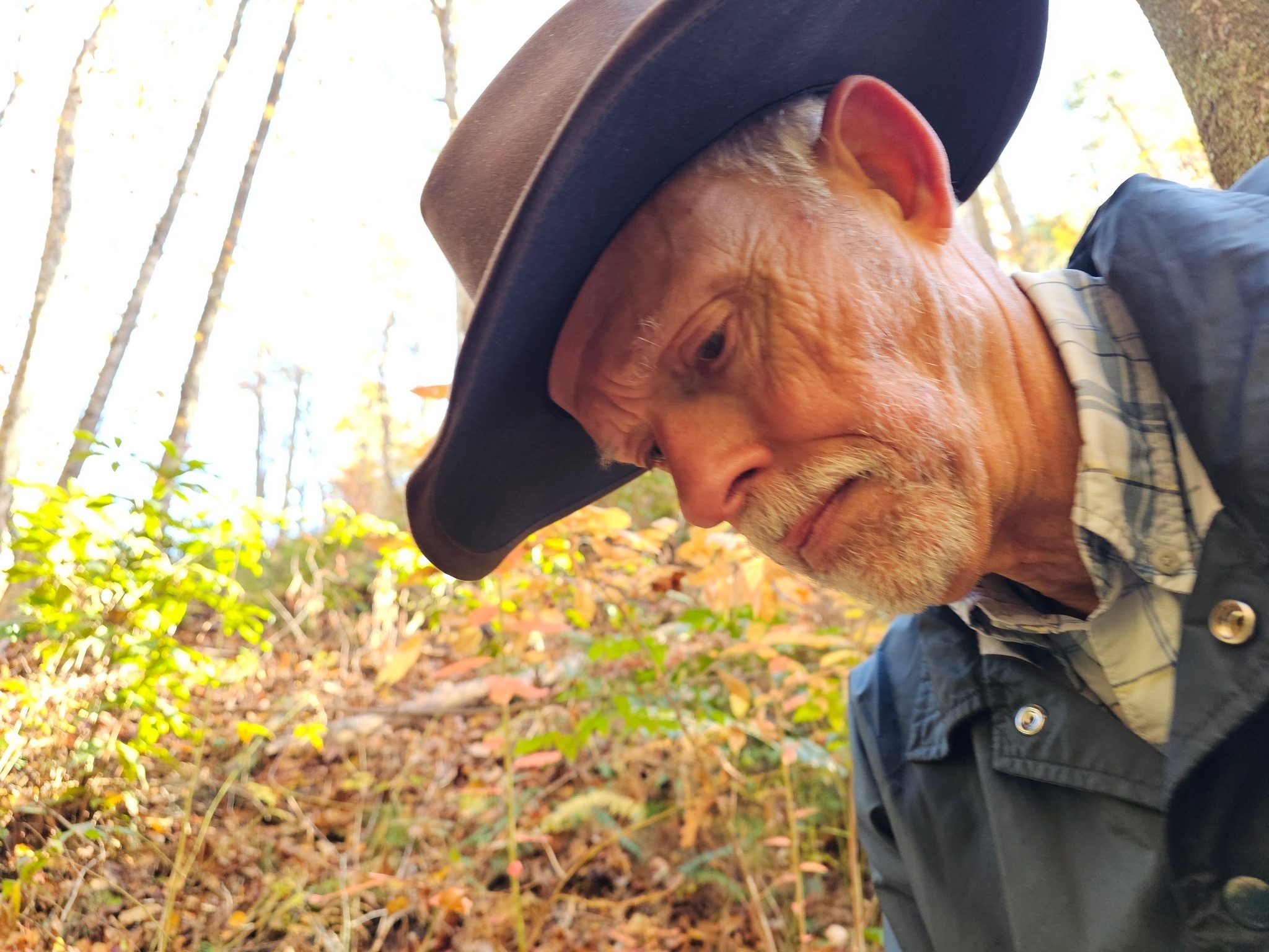 This old guy accidentally took a picture of himself.  Wonder what he is thinking?