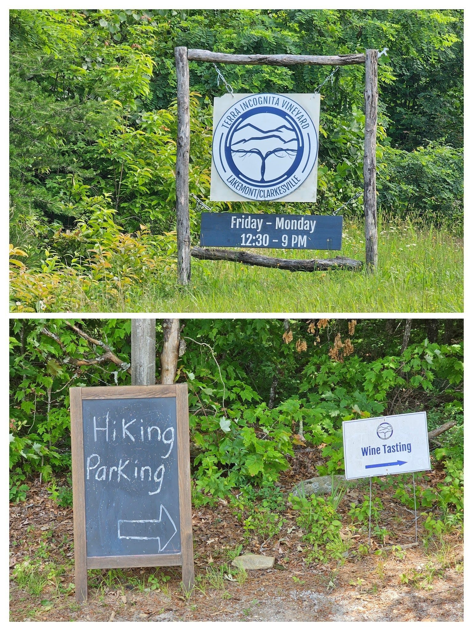 A warm welcome from our host, Chris Ernst, but it was a difficult choice whether to hike or taste the wine.