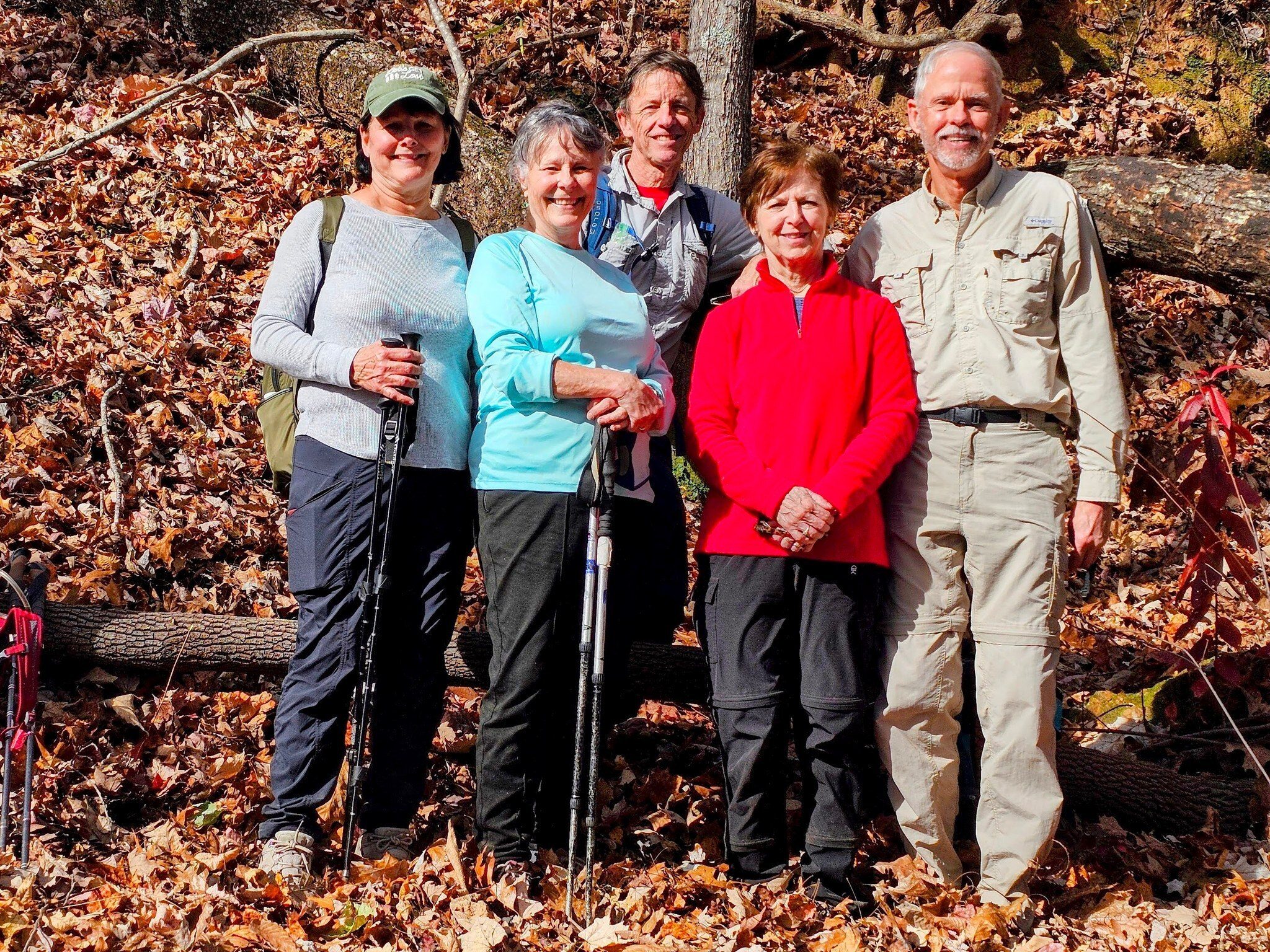 Today's hikers (L-R): Lynn, Renee, Gregg, Jenny & Mike