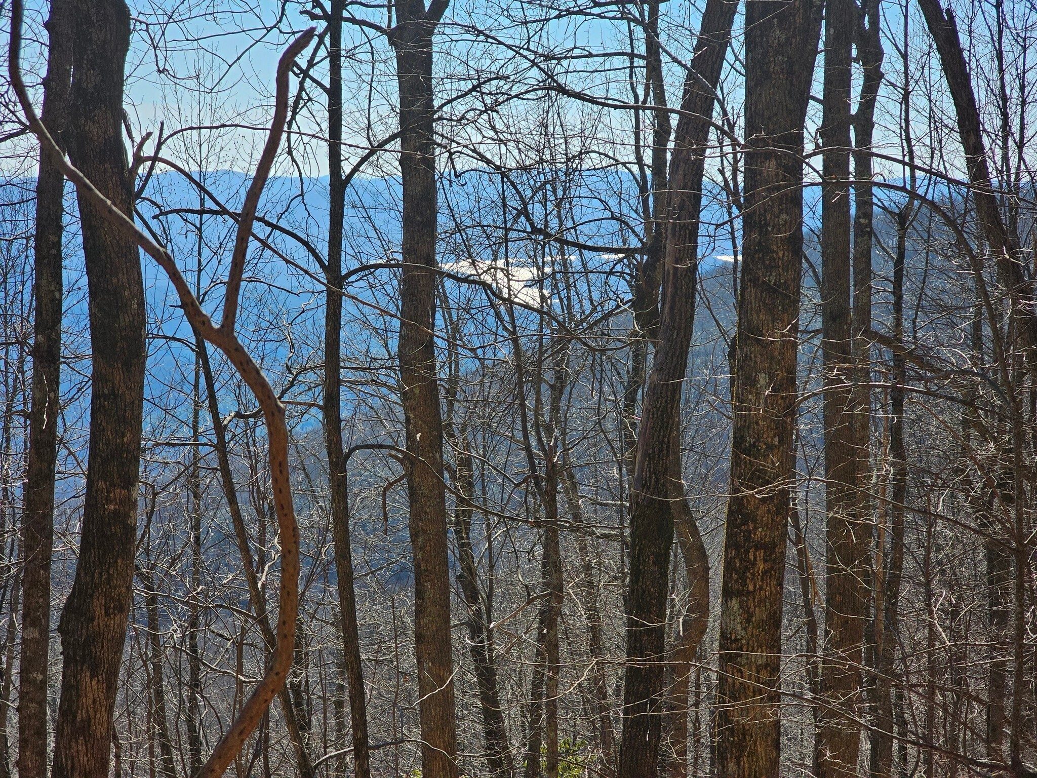 A first view of Lake Burton from the trail.