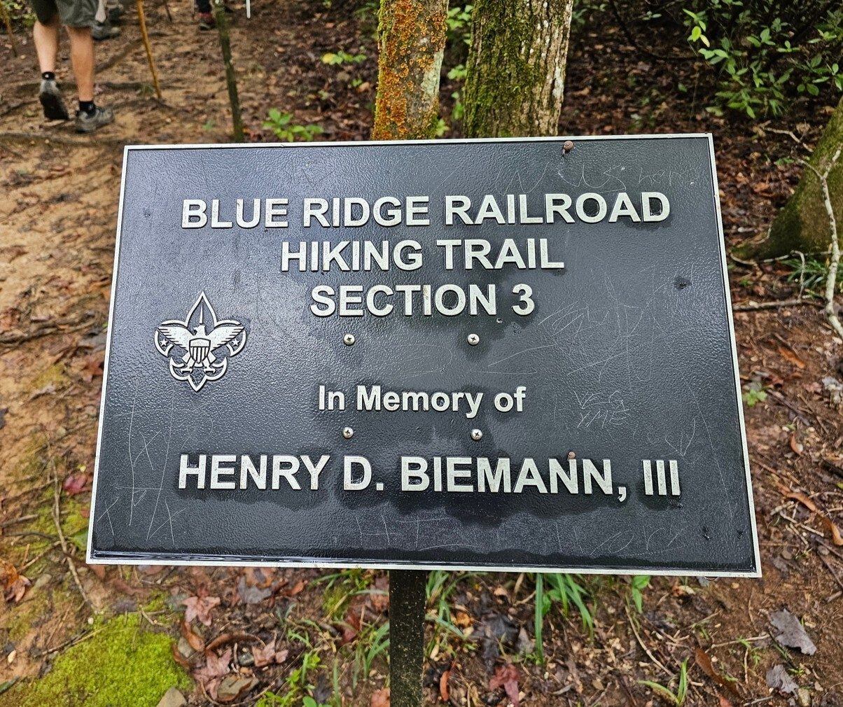 Thanks to local Scouts for their work on this trail.