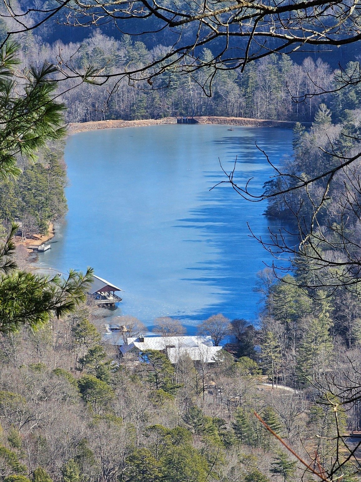 But, no.  That "ice" was the roofs of the new visitor center.