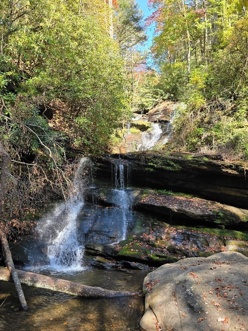 Not a lot of water flowing over Martin Creek Falls today, but it is still a pretty sight.
