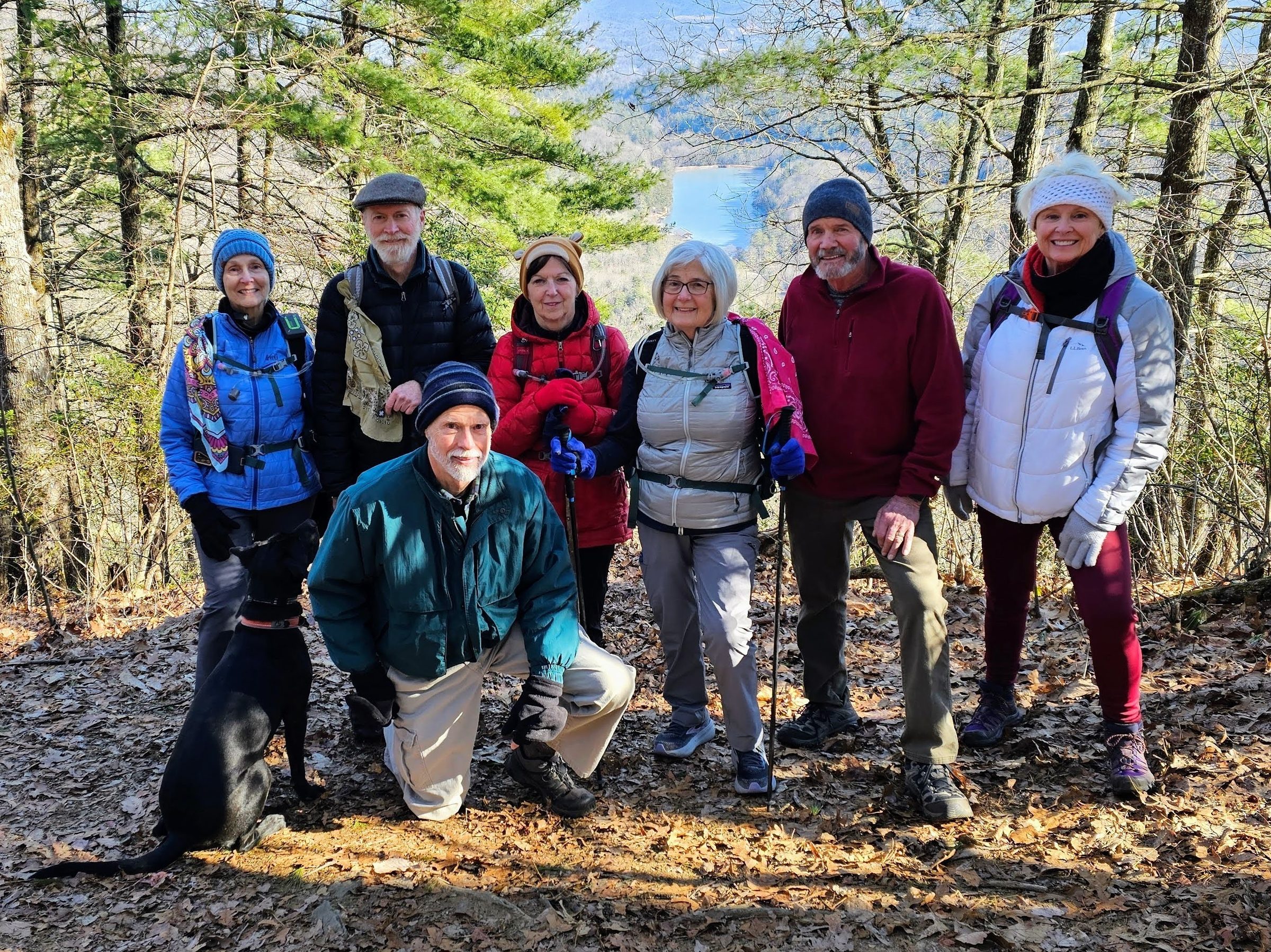 Today's Hiker's (L-R): Terre, Matt & Toby, Mike, Jenny, Pam, Ken & Sue