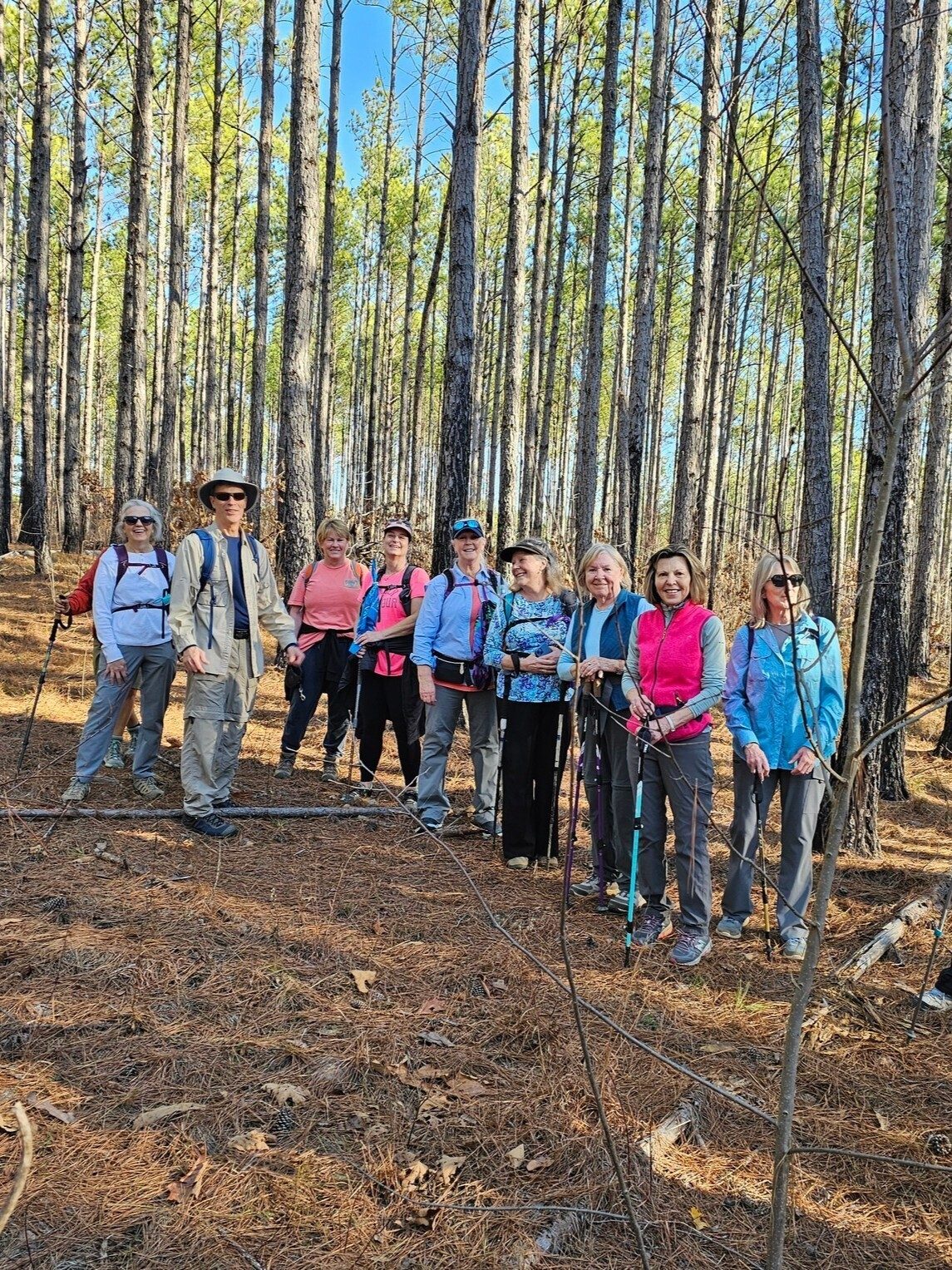 Everyone is still in a good mood since the dead end was at  the beginning of the hike!