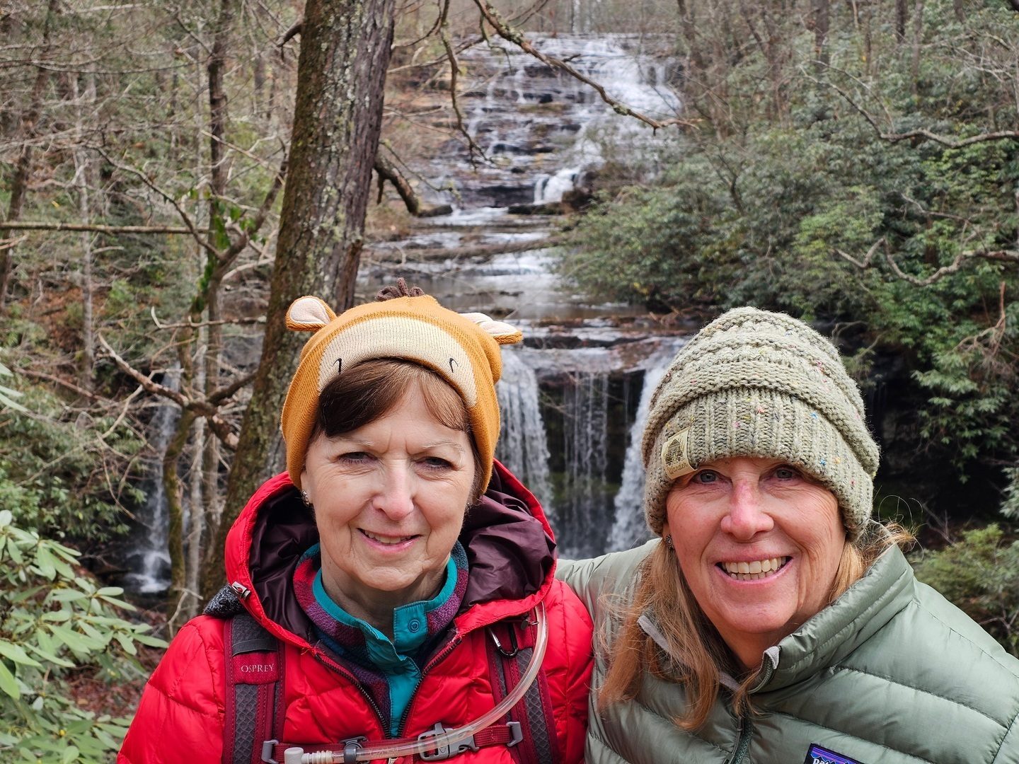 Jenny and Lynn, our two lady hikers who decided to hike to the bottom of the falls.Jenny and Lynn, our two lady hikers who decided to hike to the bottom of the falls.Jenny and Lynn, our two lady...