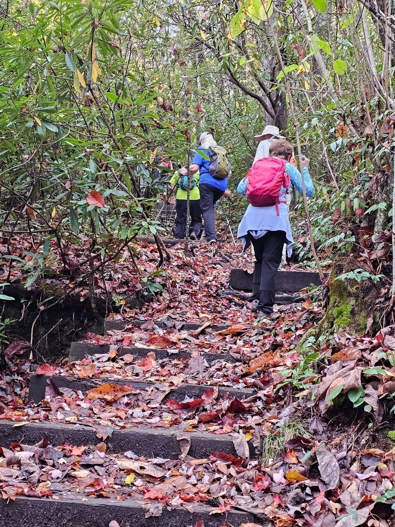 Next we're headed up Little Green Mountain to Tranquillity Point.