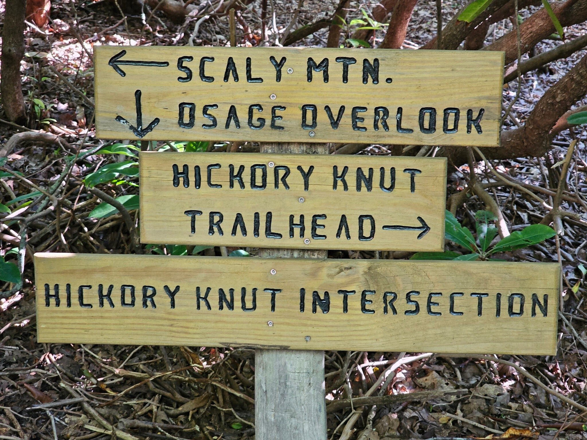 New trail signage, too.