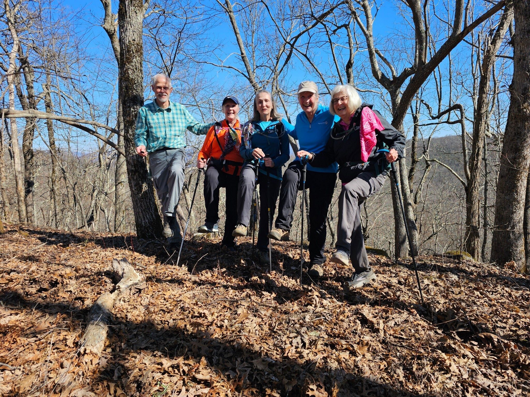 Having a good time on Whiteoak Stomp.