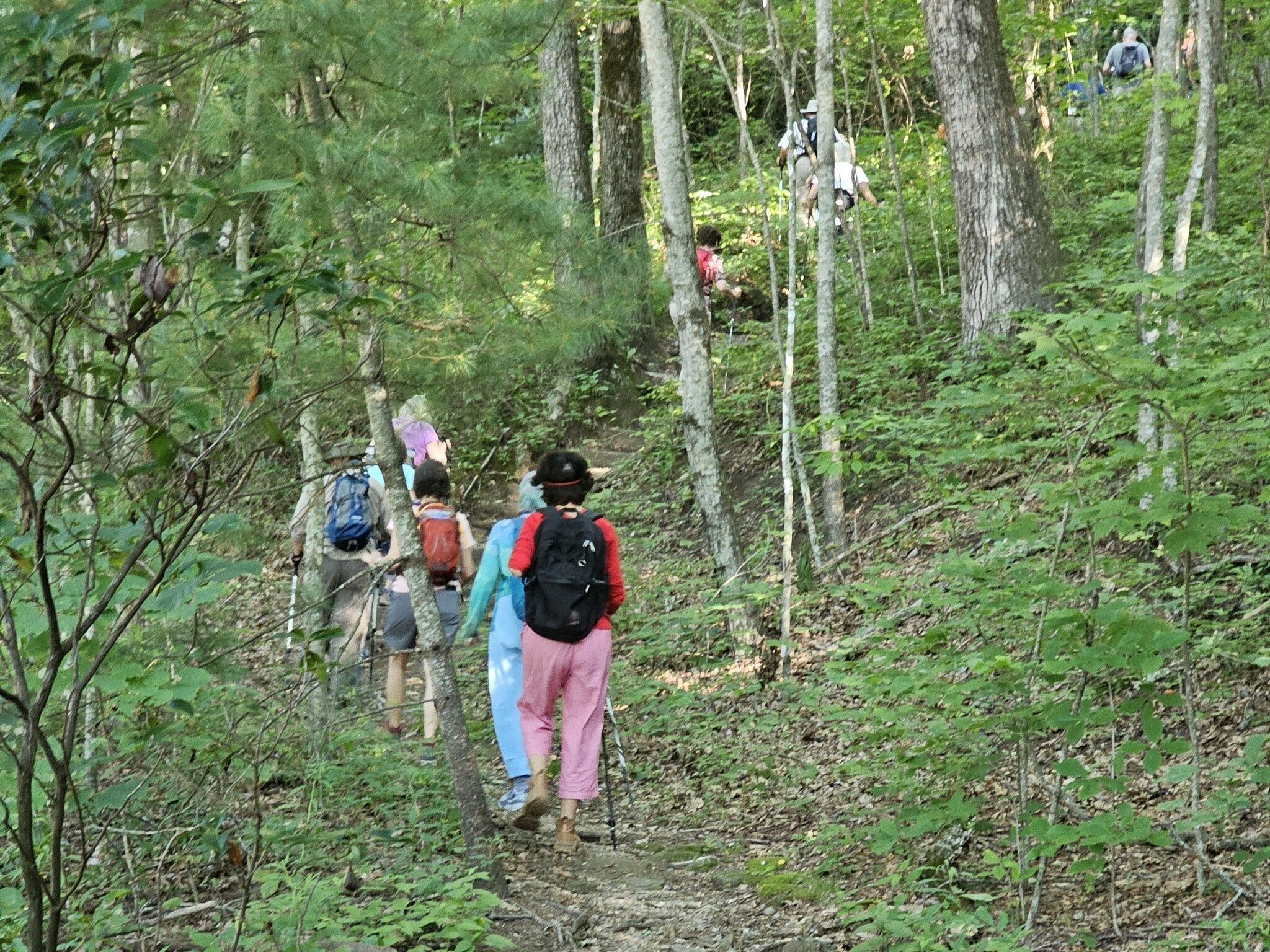 And we're headed up . . . and up the trail.