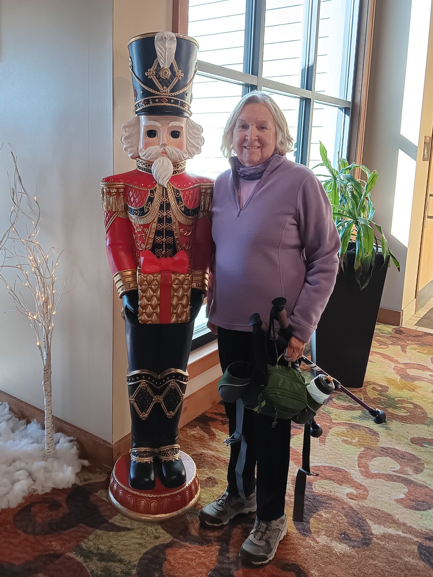 Angela seems to have made a new friend today.
